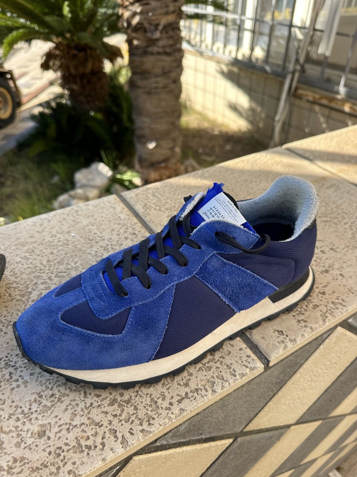 Maison Margiela Maison Margiela Replica Runner Sneakers Shoes Blue 43 size Size US 10 / EU 43 - 4 Thumbnail