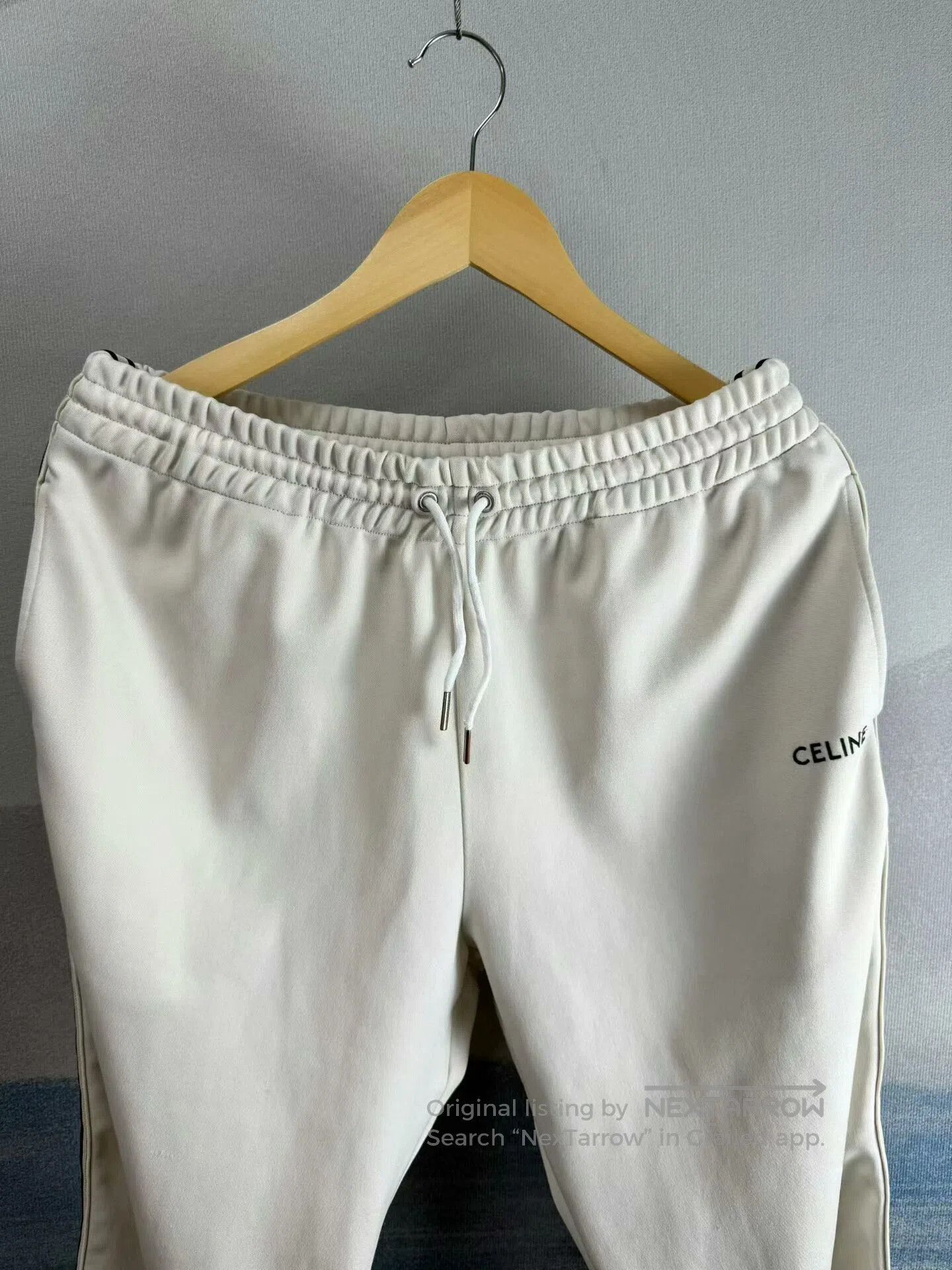 Celine Celine Embroidered Logo Side Stripe Pants. Size 23" - 2 Thumbnail