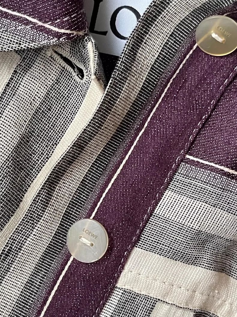 Loewe LOEWE Stripe linen cotton jacket Size 4XL / US 24-26 - 5 Thumbnail