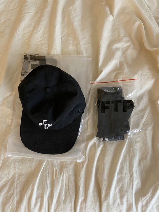 Fuck The Population FTP FACE MASK CROSS LOGO HAT (Black) Grailed