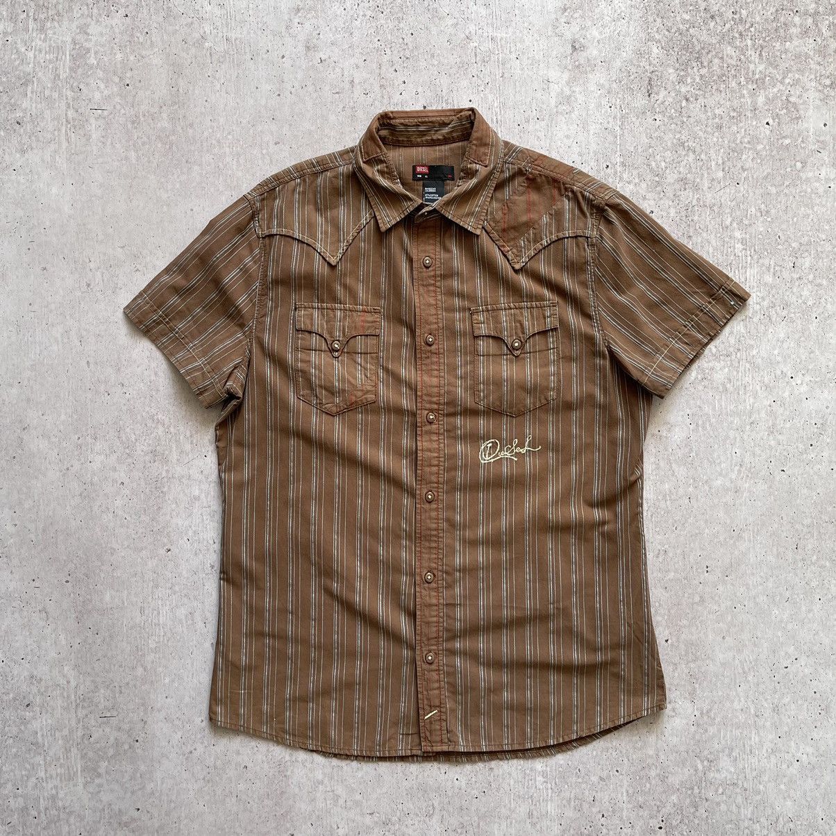 Diesel × Vintage Vintage Diesel shirt rare 90s Y2K Size US L / EU 52-54 / 3 - 1 Thumbnail