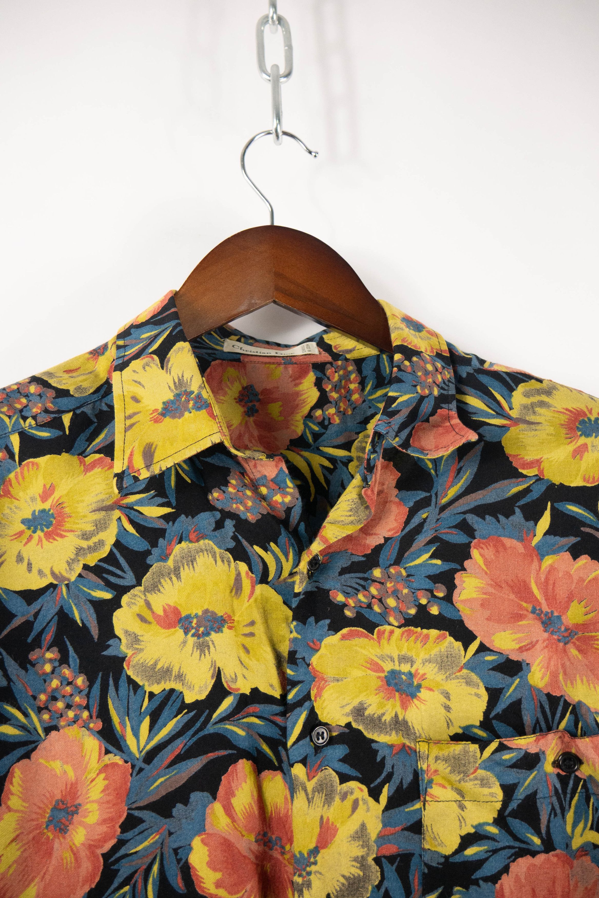 Dior Vintage dior shirt flower pattern Size US L / EU 52-54 / 3 - 4 Thumbnail