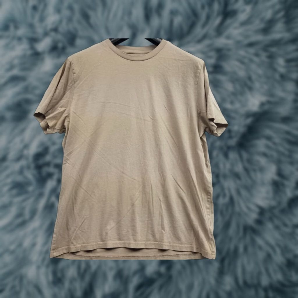 H&M H&M Essentials No 7 Solid T-Shirt Men L Beige Size US L / EU 52-54 / 3 - 1 Thumbnail