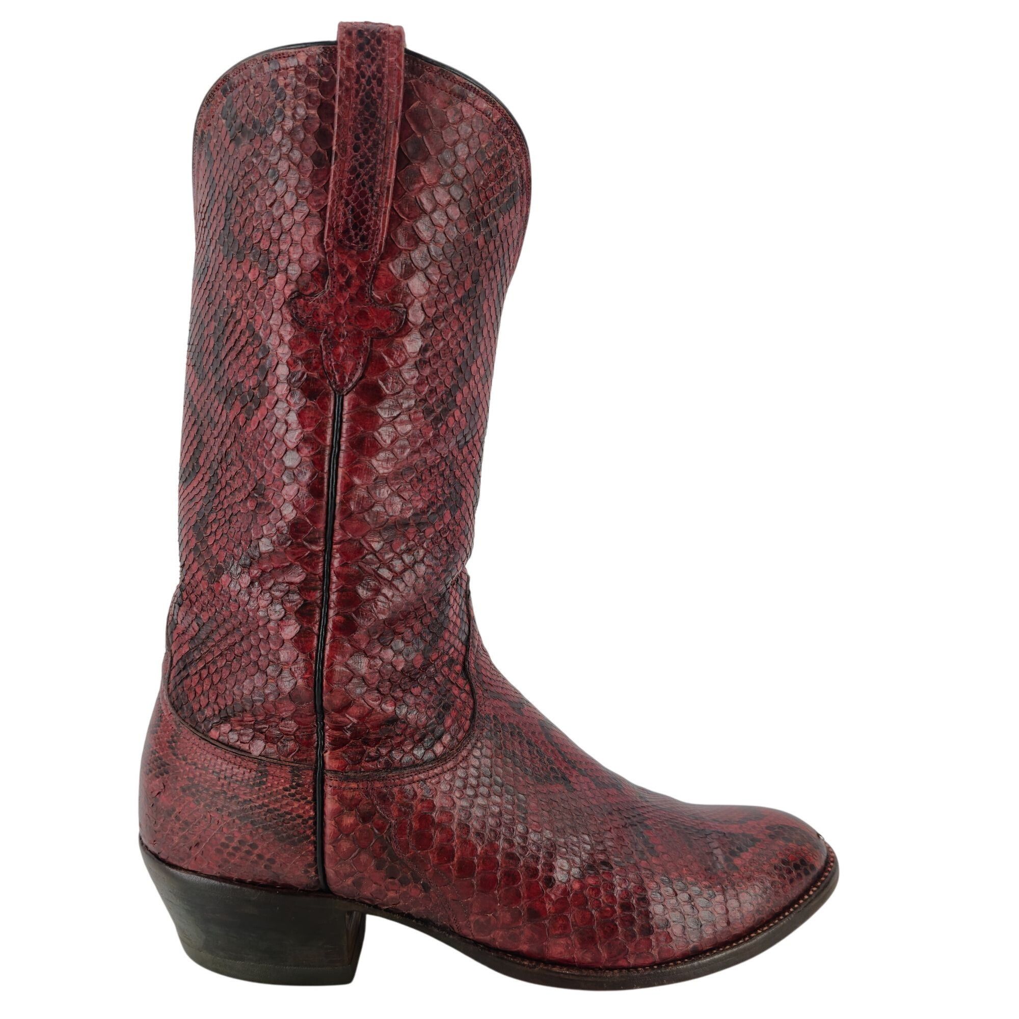 Lucchese Lucchese San Antonio Full Burmese Python Mens 11.5D Cowboy Size US 11.5 / EU 44-45 - 8 Thumbnail
