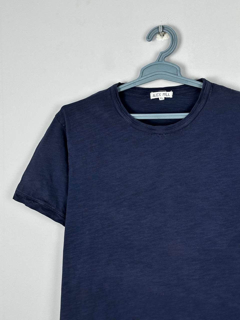 Alex Mill Alex Mill Navy Cotton Basic T Shirt Made In USA Size US XL / EU 56 / 4 - 3 Thumbnail