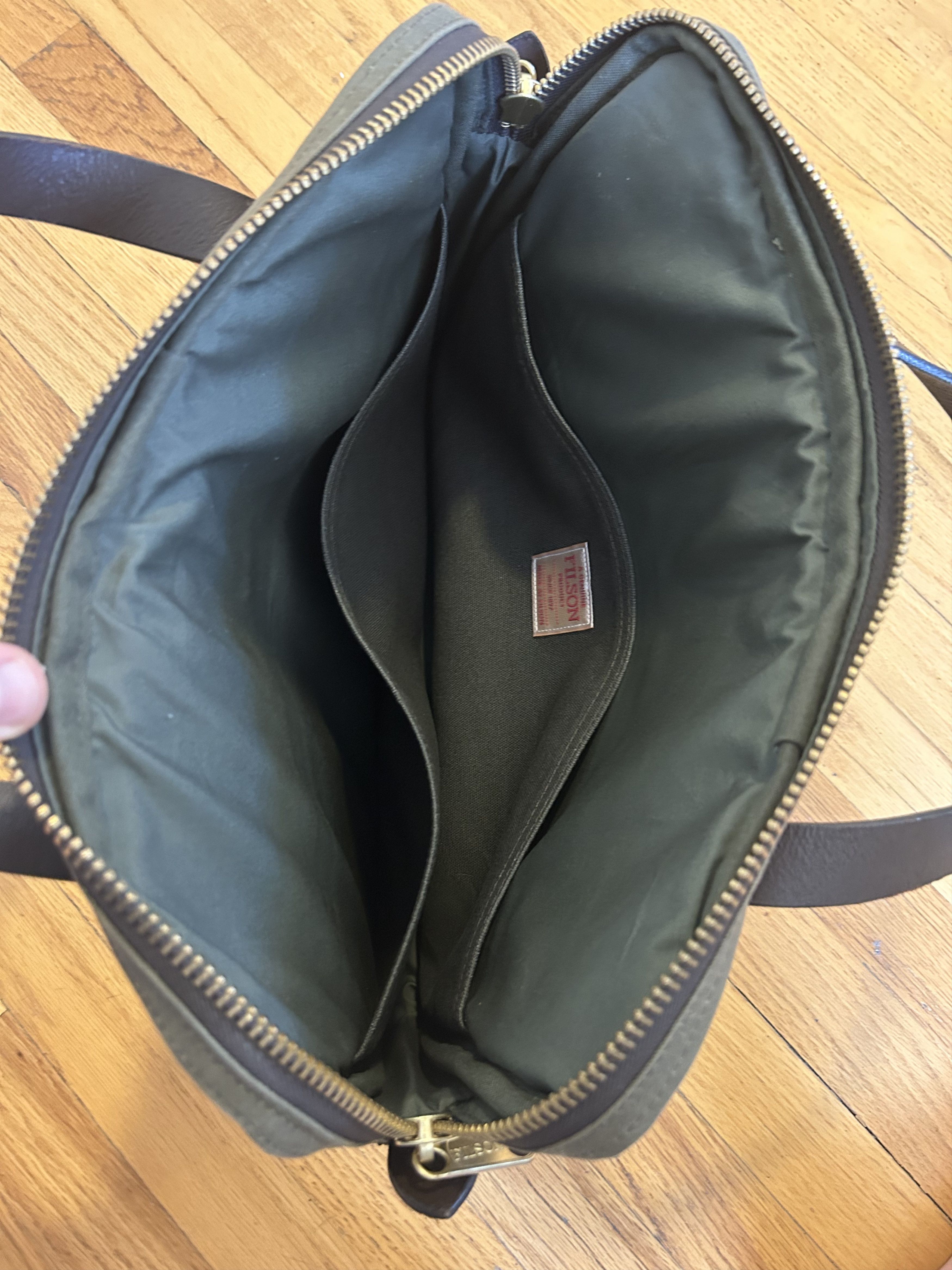 Filson Filson Tin Cloth Tablet / Compact Briefcase Otter Green New Size ONE SIZE - 9 Thumbnail