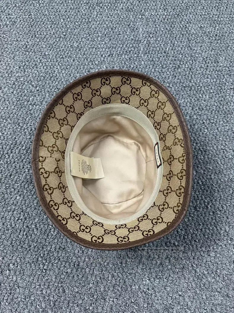 Gucci Gucci Brown double G full-print logo fisherman hat Size ONE SIZE - 3 Thumbnail