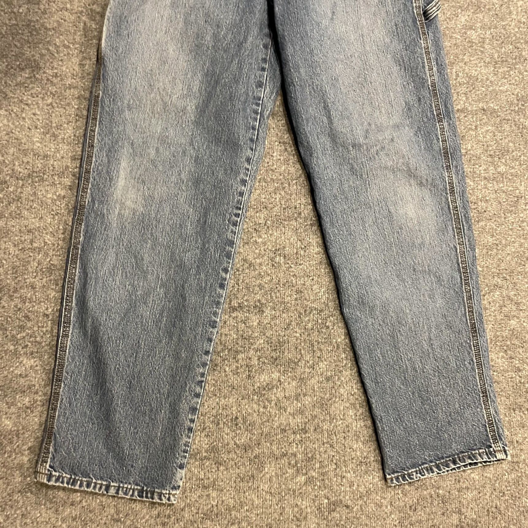 Vintage Cinch Blue Label Carpenter Jeans Men 33x34 Blue Straight Leg Workwear MB90434002 Size US 33 - 5 Thumbnail