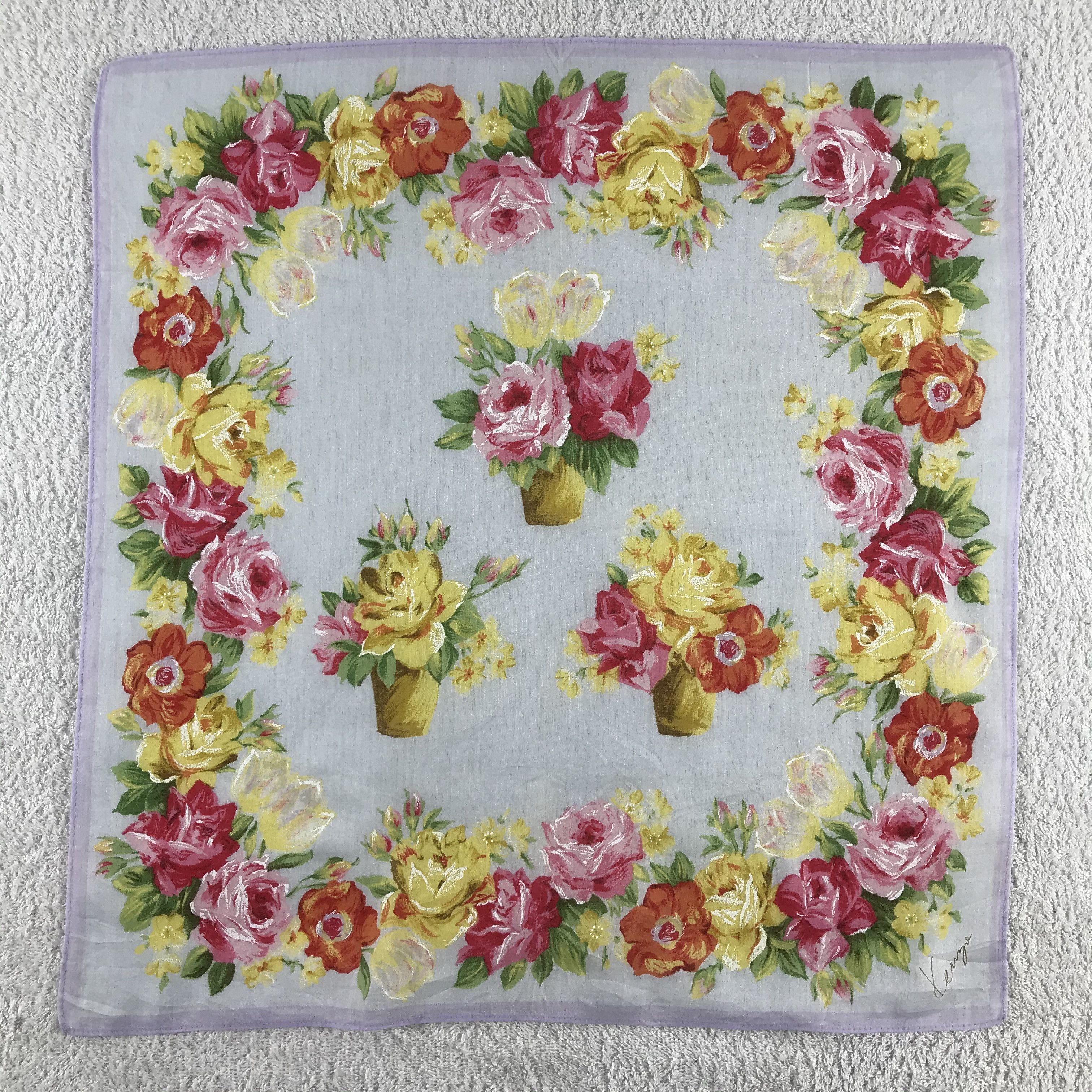 Kenzo × Vintage Kenzo Bandana / Handkerchief / Neckerchief - S218 Size ONE SIZE - 1 Thumbnail