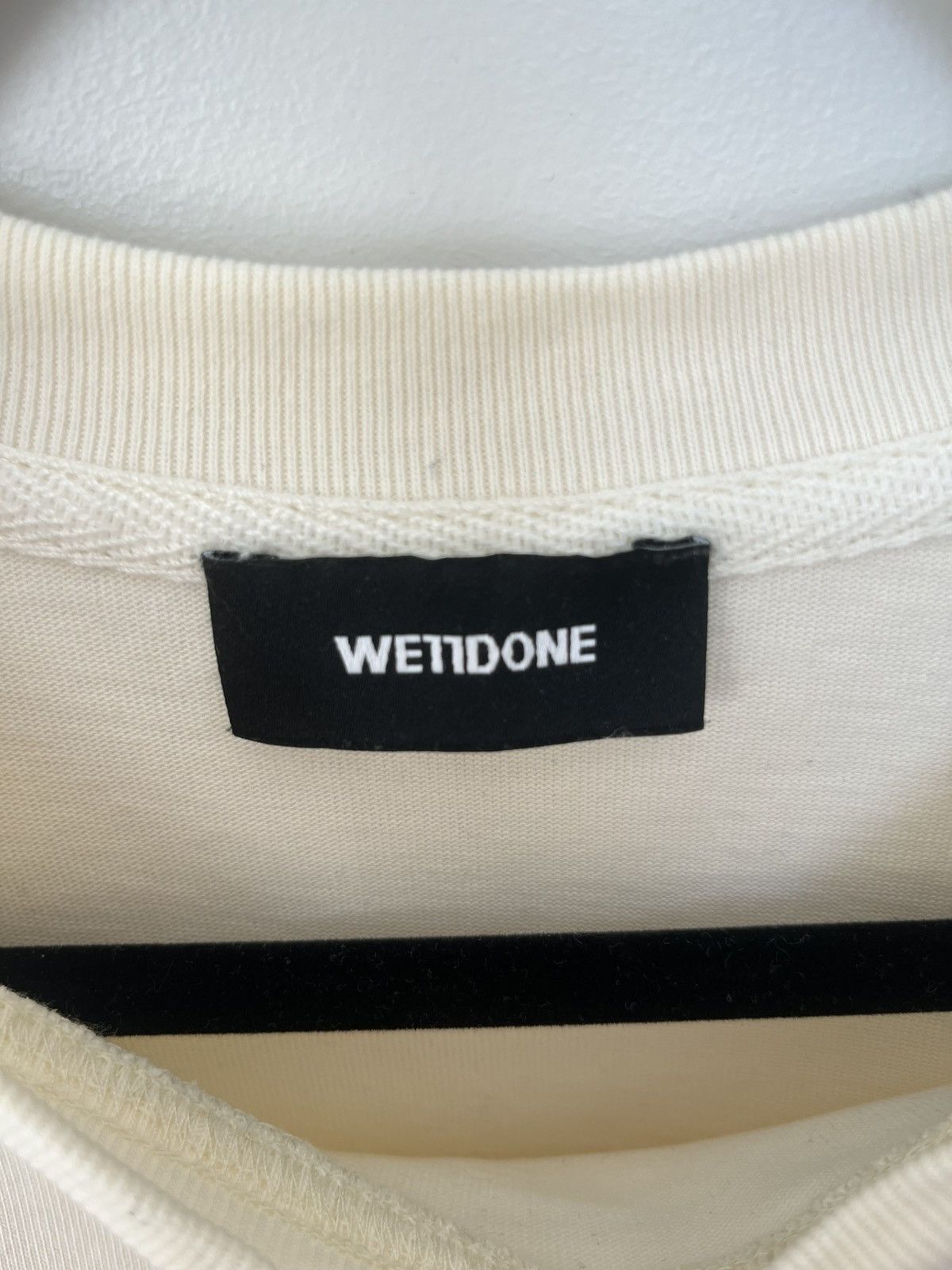 WE11DONE WE11DONE Beige Teddy T-Shirt Size Small Size US S / EU 44-46 / 1 - 3 Thumbnail