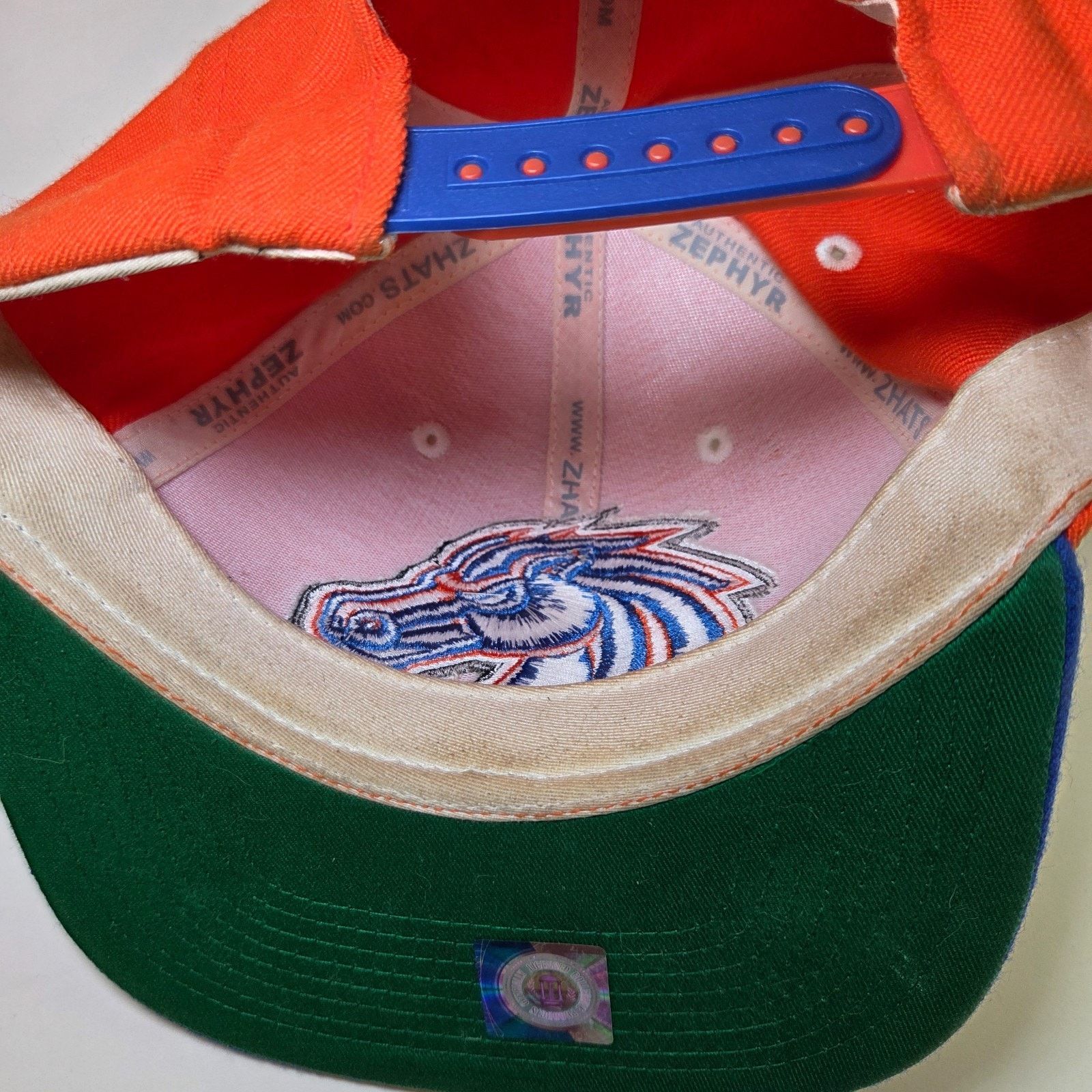 Zephyr Boise State Broncos Zephyr Snapback Hat Orange Blue NCAA Size ONE SIZE - 9 Thumbnail