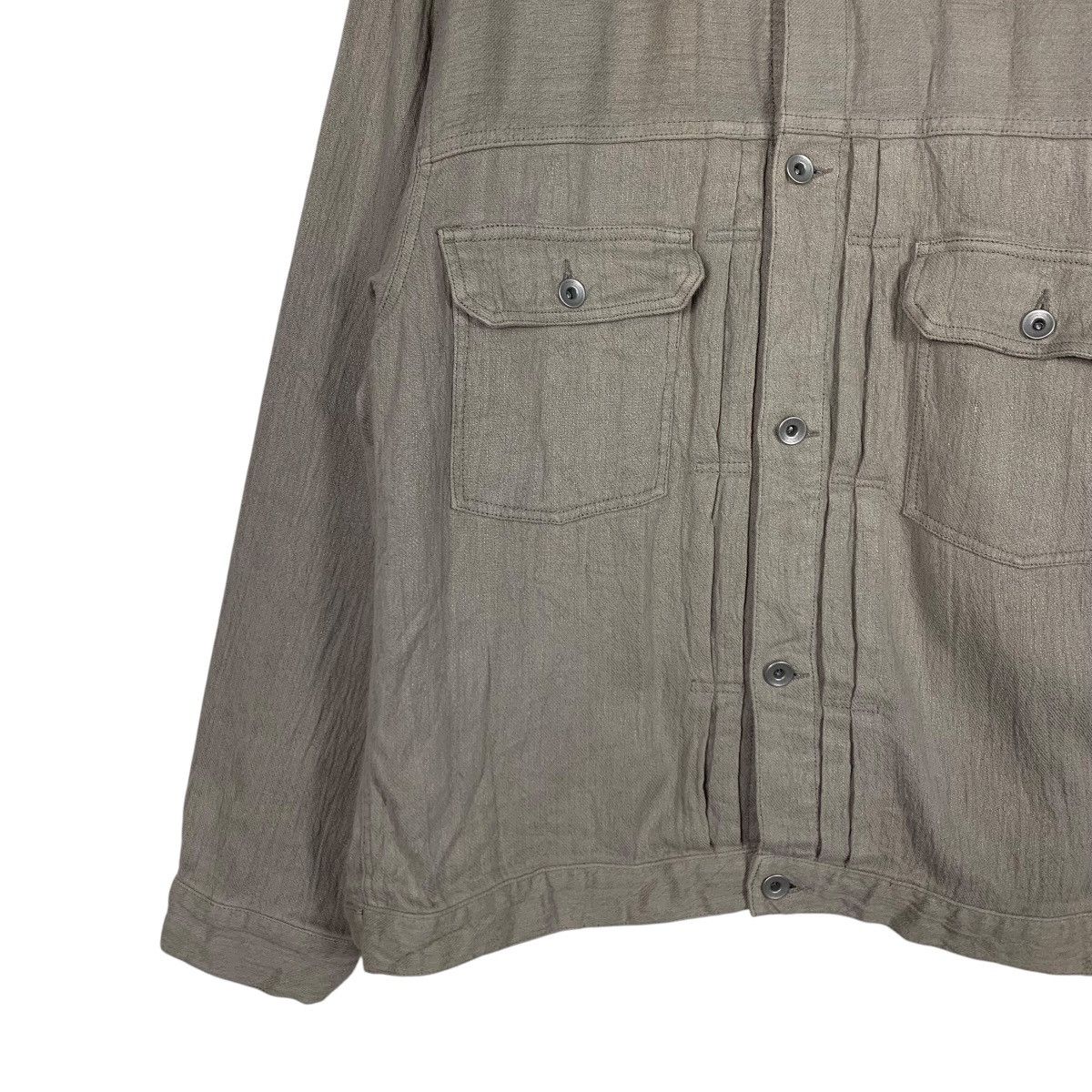 ADAM ET ROPE ADAM ET ROPE Linen Cotton Casual Light Jacket #1821-C22 Size US L / EU 52-54 / 3 - 3 Thumbnail