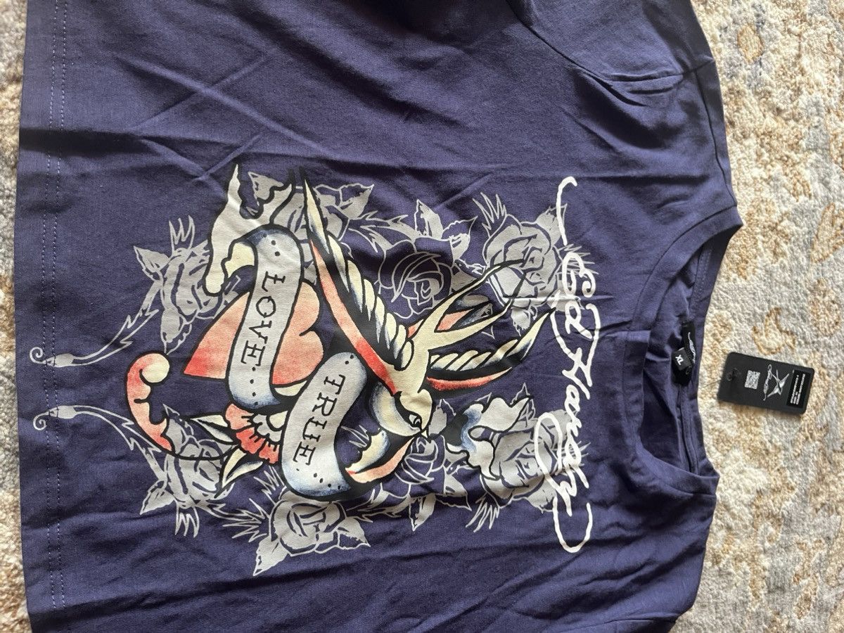 Ed Hardy TRUE LOVE CROPPED TATTOO LONG-SLEEVE SLEEVE SHIRT L Size L / US 10 / IT 46 - 2 Thumbnail