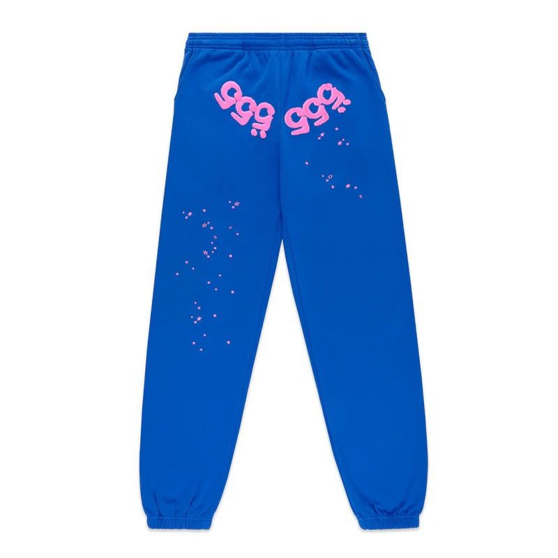 Sp5der ANGEL NUMBER SWEATPANT BLUE LARGE Size US 34 / EU 50 - 1 Thumbnail