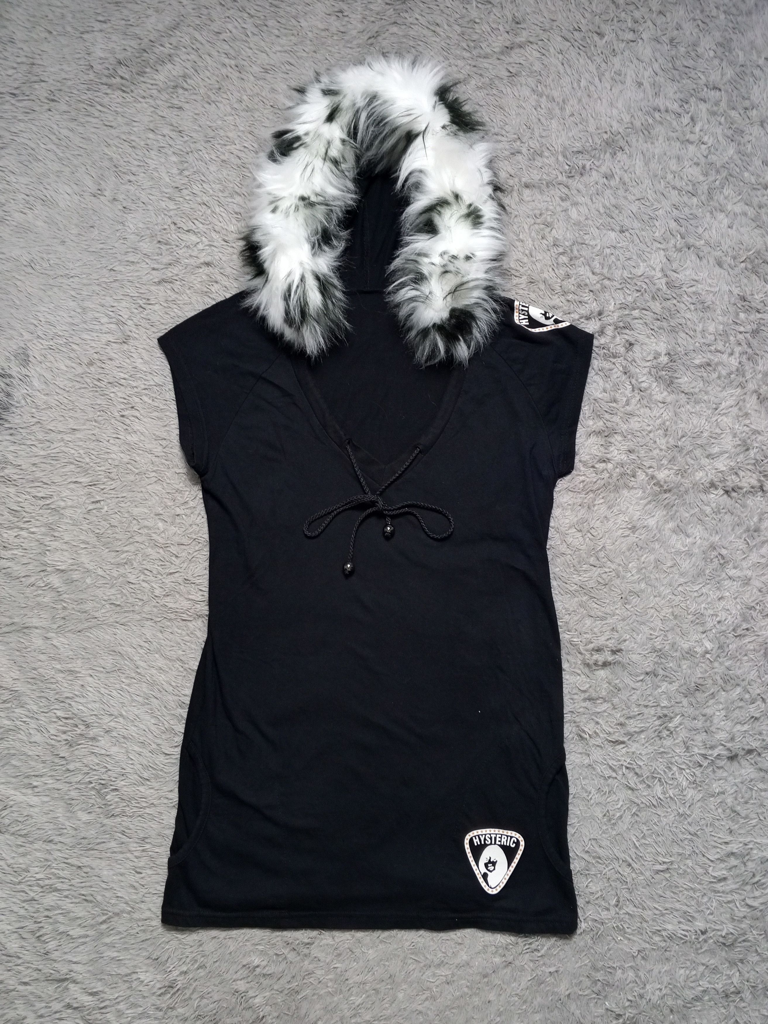 Japanese Brand Hysteric Glamour Faux Fur Hoodie Size US S / EU 44-46 / 1 - 1 Thumbnail