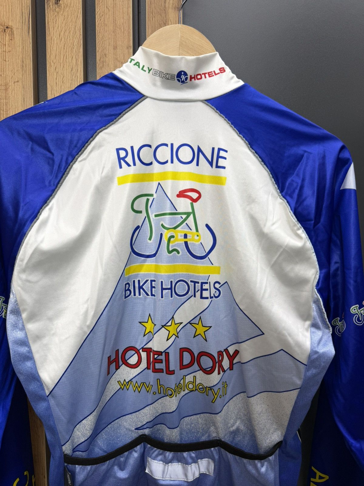 Vintage Nalini Team Cycling Jersey Riccione Bike Hotels Italy Size M Size US M / EU 48-50 / 2 - 9 Thumbnail