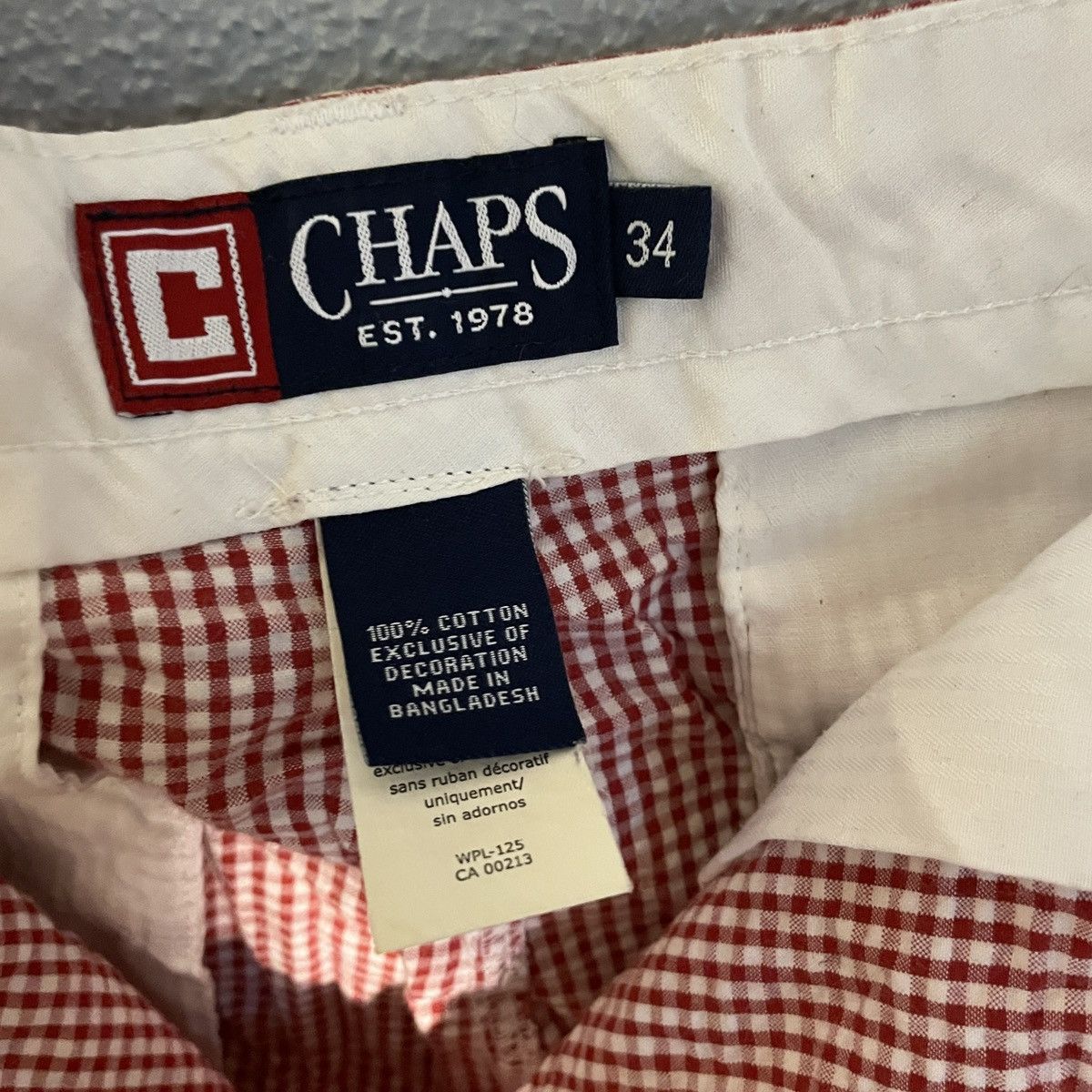 Chaps × Vintage Chaps Red White Plaid Gingham Shorts Men’s Size 34 Size US 34 / EU 50 - 5 Thumbnail