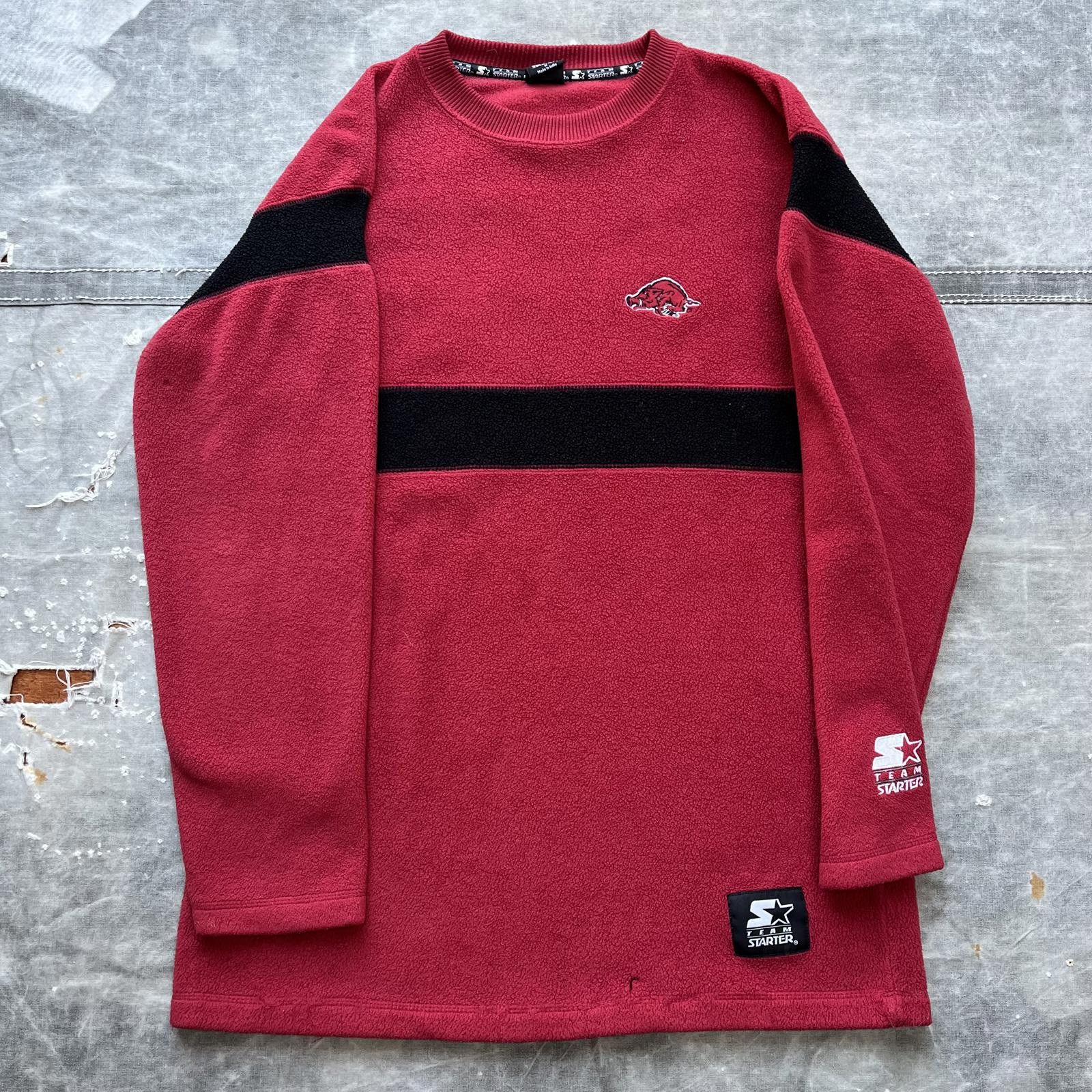 Starter × Vintage Vintage Y2K Arkansas Razorbacks Embroidery Fleece Sweatshirt Size US M / EU 48-50 / 2 - 1 Thumbnail