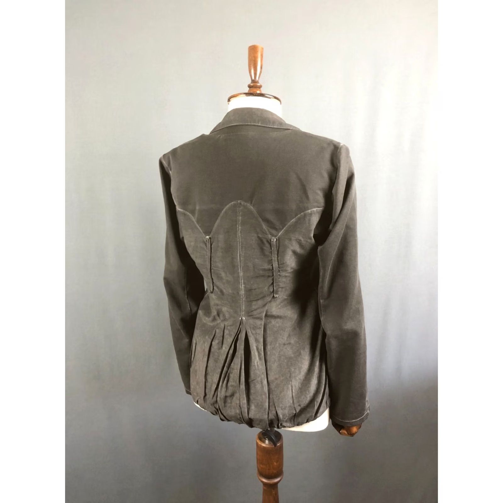 Vintage Elisa Cavaletti Blazer Jacket Cotton Gray Women S Regular Long Sleeve Button Front Casual Blazer Accessories: Collared, Single-Breasted Size S / US 4 / IT 40 - 3 Thumbnail