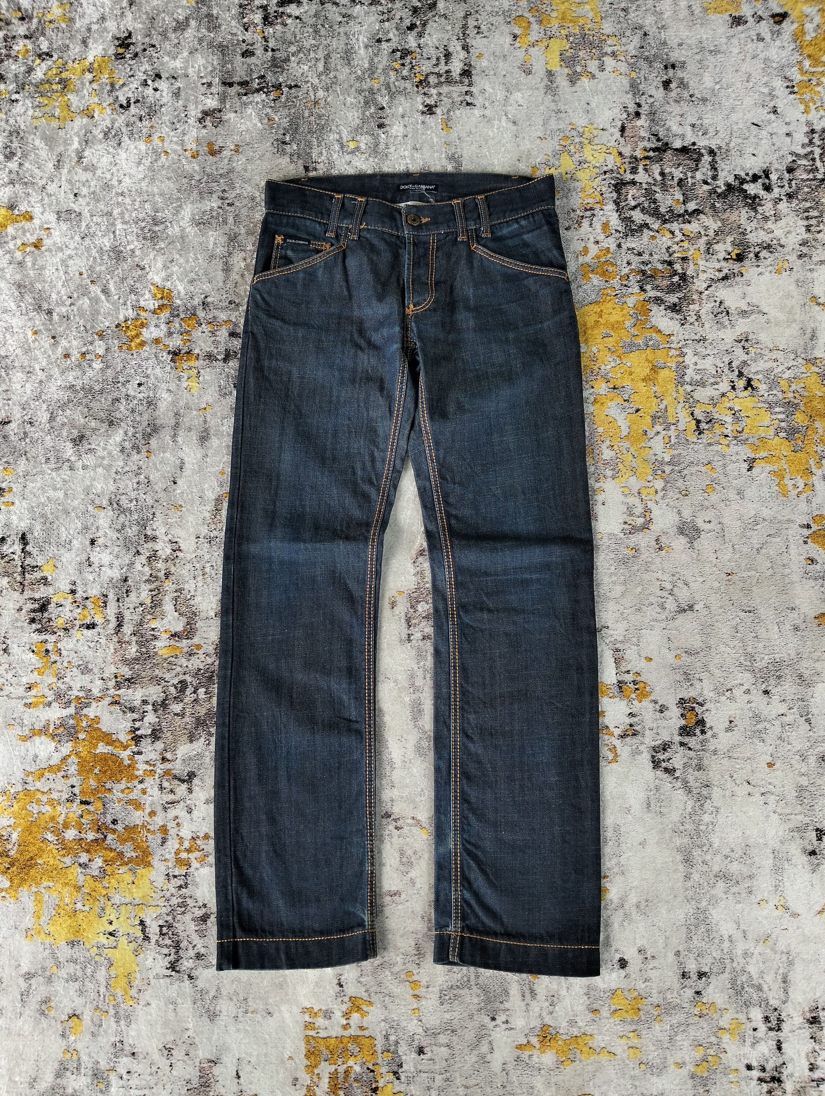 Dolce & Gabbana Vintage Dolce & Gabbana Embroidered ButtonFly Low Rise Jeans Size US 32 / EU 48 - 1 Thumbnail