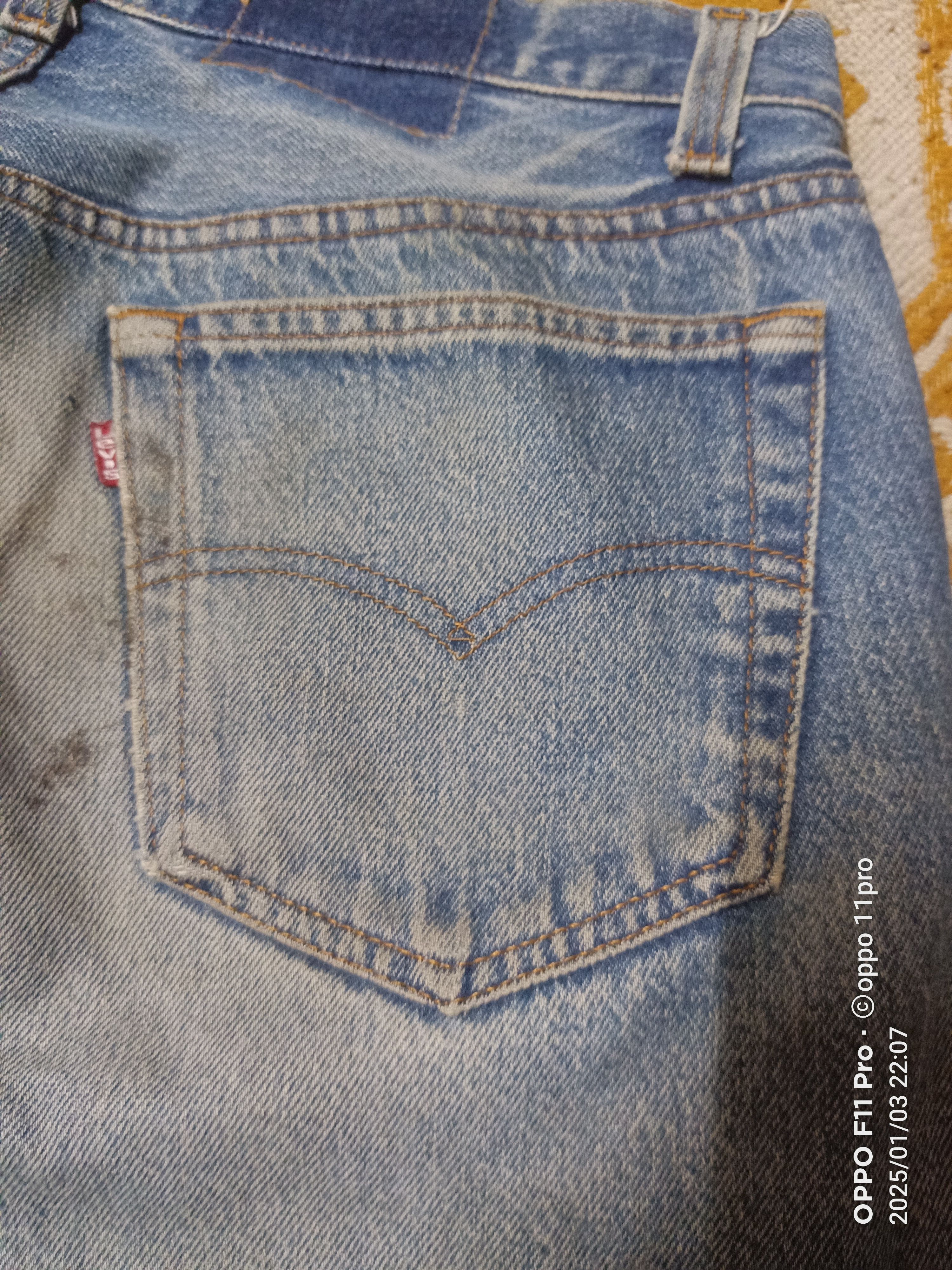 Levi's × Vintage 80s Levis Vintage Distressdenim Denim Size US 33 - 9 Thumbnail