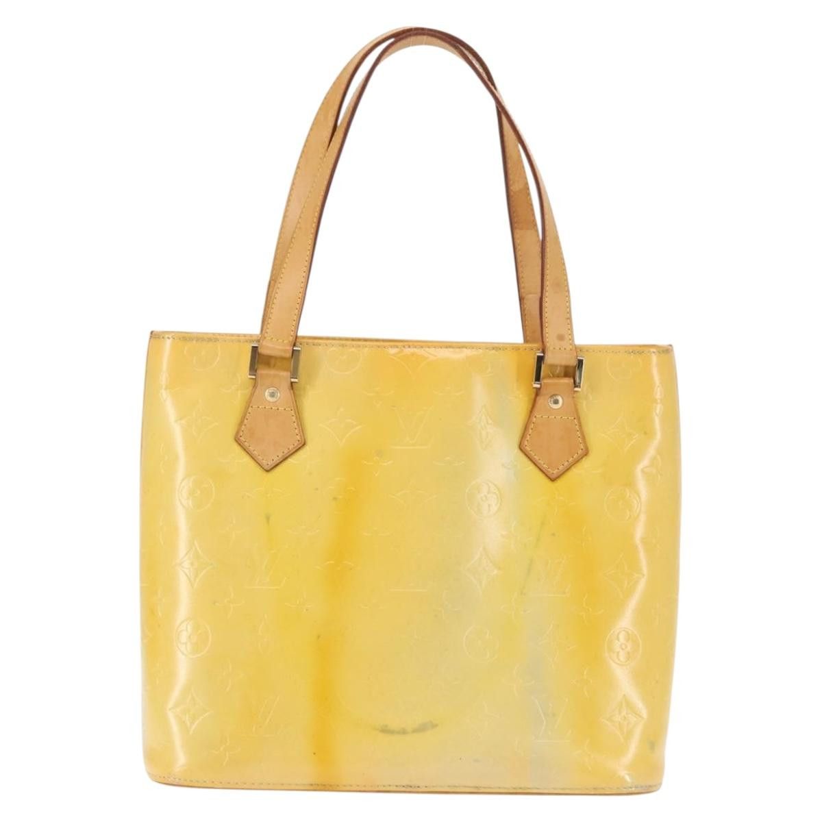 Louis Vuitton LOUIS VUITTON Monogram Vernis Houston Hand Bag Gris M91053 Size ONE SIZE - 3 Thumbnail