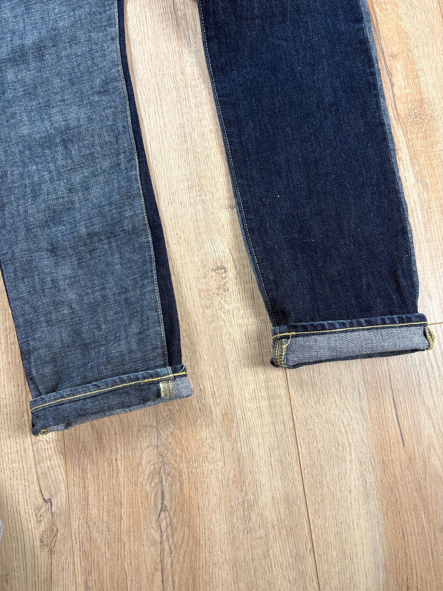 Kapital Kapital Two-tone Raw Unused Jeans Indigo Size US 30 / EU 46 - 10 Thumbnail