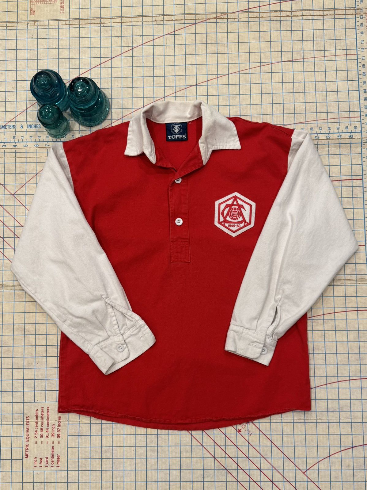 Toffs Vintage Toffs Retro Arsenal Long Sleeve Polo Rugby Shirt Med Size US M / EU 48-50 / 2 - 6 Thumbnail