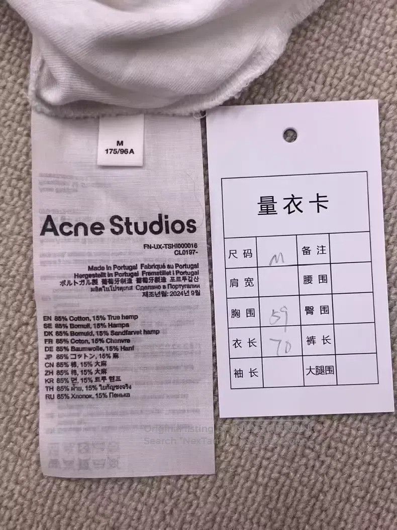 Acne Studios Acne Studios 1996 Series Letter Logo Distressed Print Crew Size US M / EU 48-50 / 2 - 4 Thumbnail