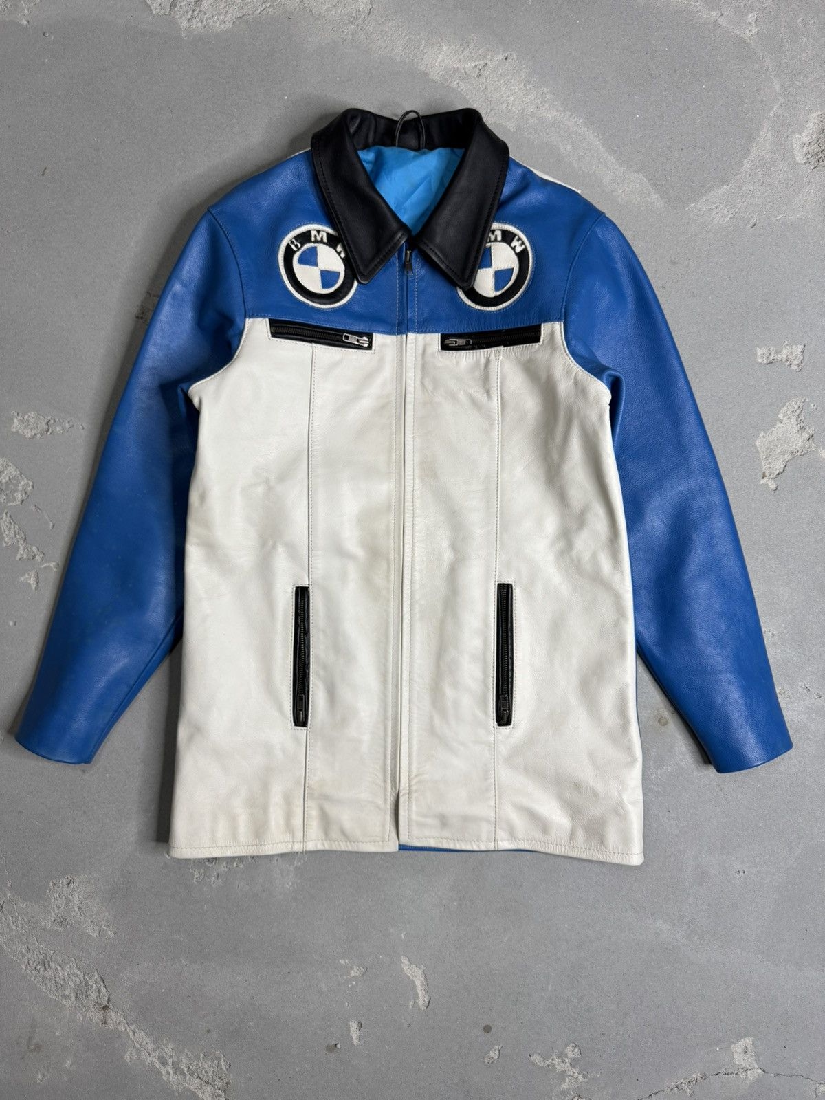 BMW Vintage BMW Leather Motorcycle Jacket Size US M / EU 48-50 / 2 - 2 Thumbnail