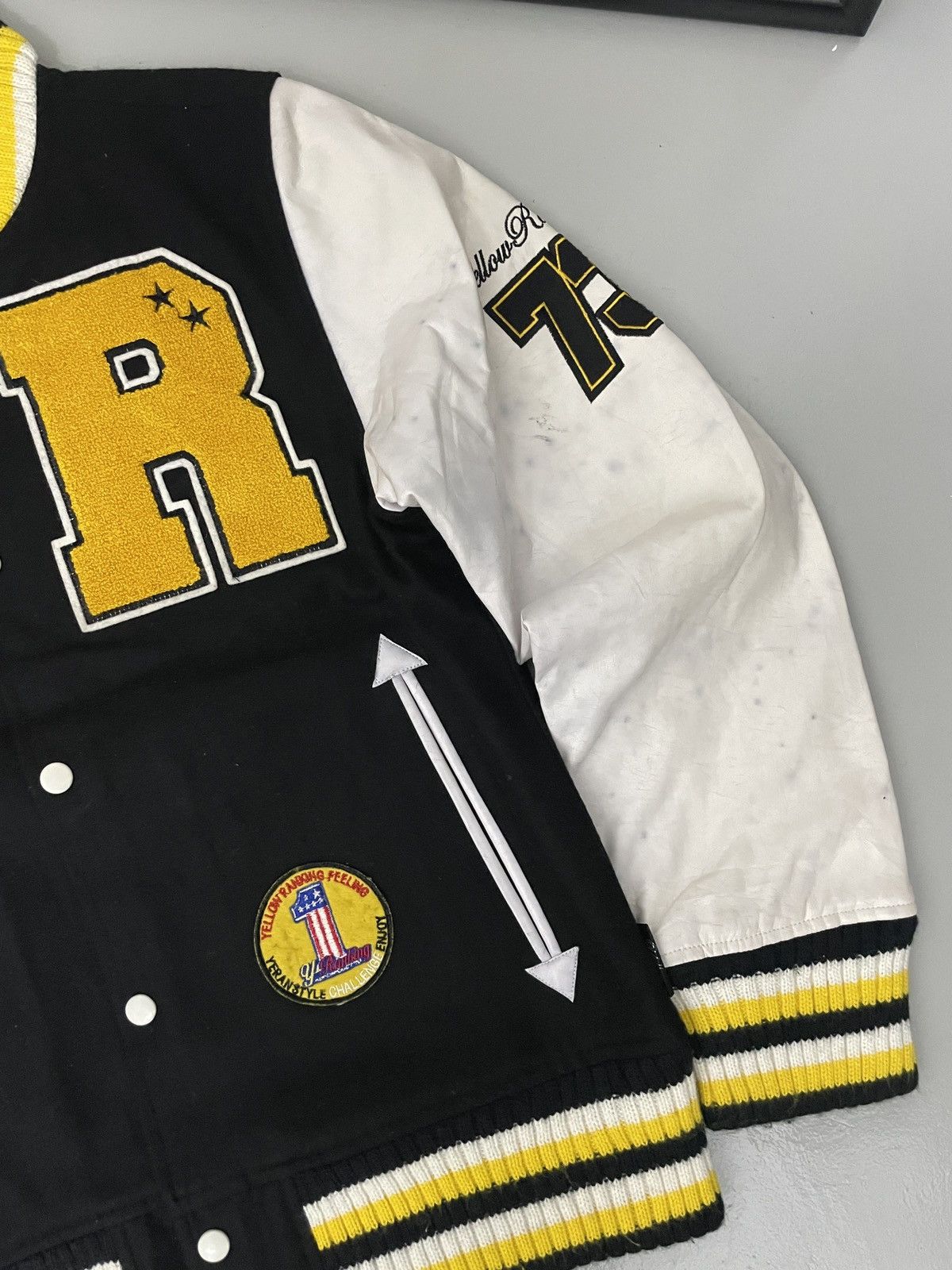 Vintage Vintage Varsity Yellow Ranking Jacket Size US M / EU 48-50 / 2 - 3 Thumbnail