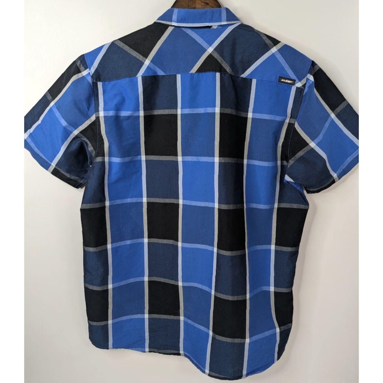 Vintage FMF Racing Short Sleeve Button-Up Plaid Shirt Men's XL Blue Modocross? Size US XL / EU 56 / 4 - 3 Thumbnail