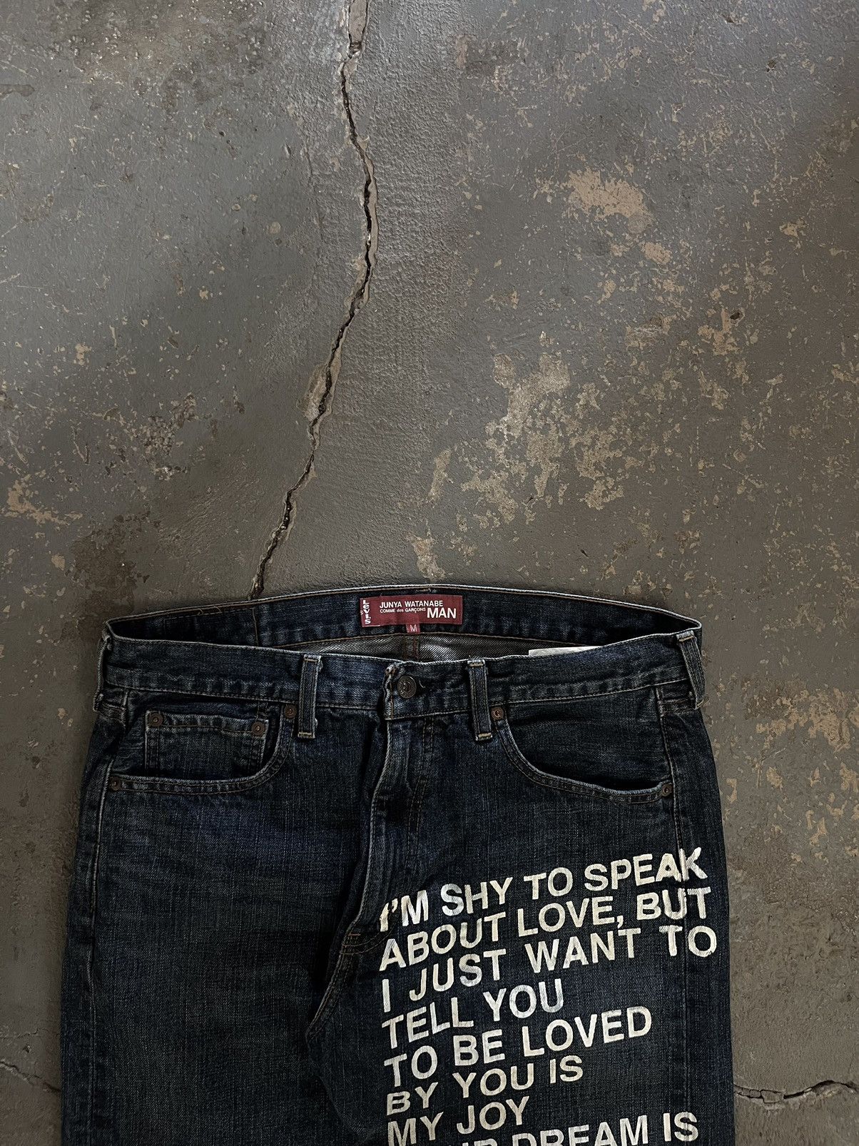Junya Watanabe SS02 Poem Levis | Grailed