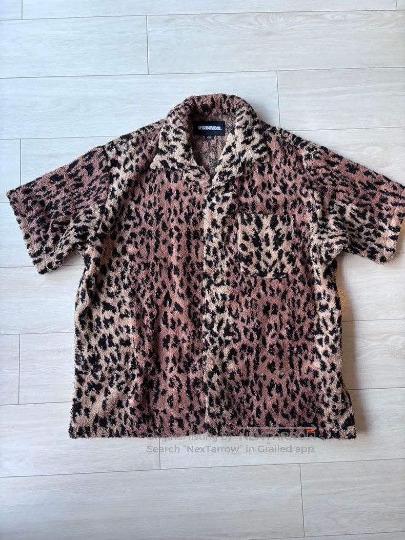 Neighborhood Neighborhood Leopard Print Short Sleeve Shirt Size US L / EU 52-54 / 3 - 4 Thumbnail