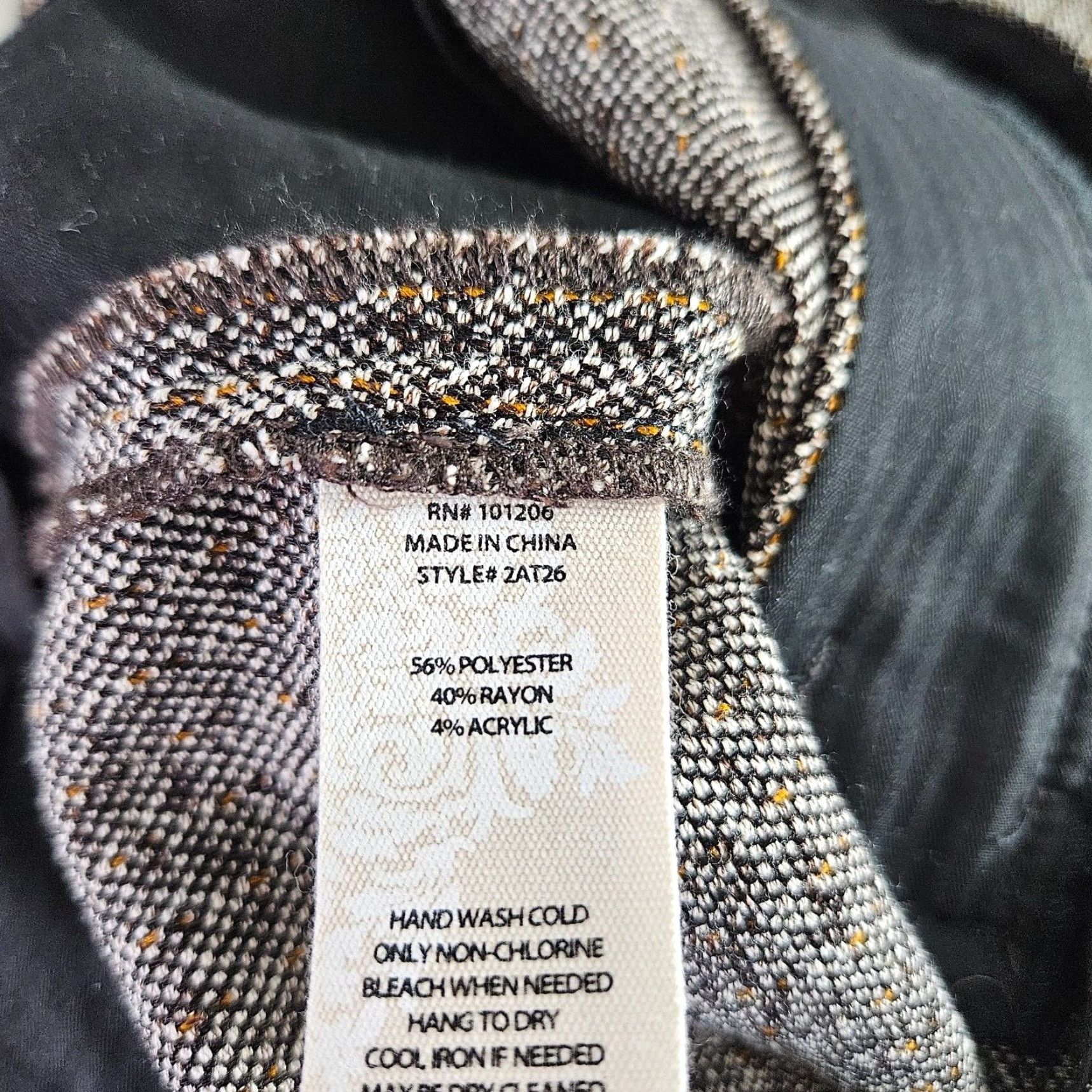 Soft Surroundings Soft Surroundings Womens Tweed Trouser Sz 8 Brown High Rise Wide Leg Pants Shirt/Hoodie Size 30" / US 8 / IT 44 - 6 Thumbnail