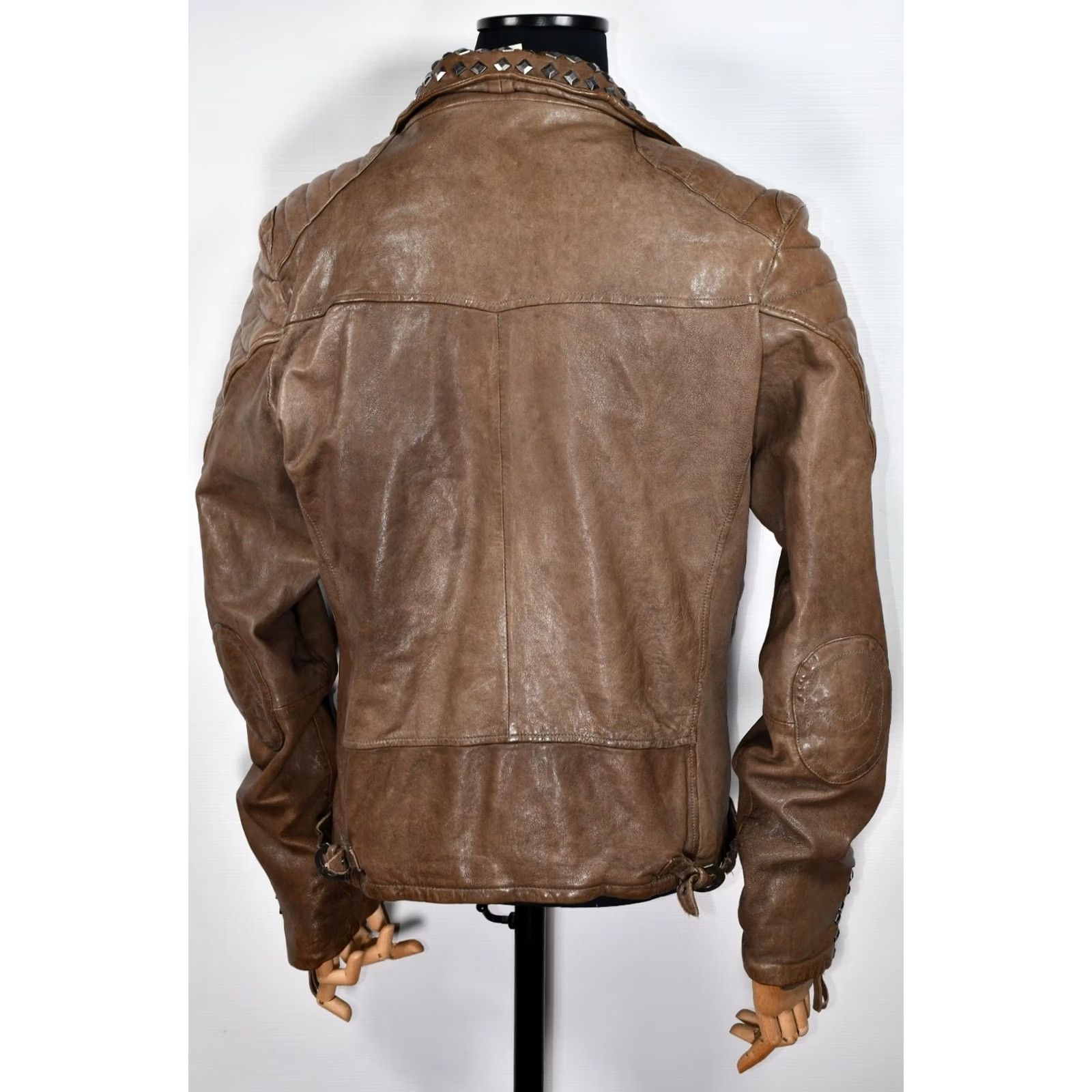 True Religion TRUE RELIGION Jacket Men Biker Leather 3XL Studded Brown Size 3XL Regular Jacket Mens Leather Biker 3XL Brown Studded False content removed Size US XXL / EU 58 / 5 - 3 Thumbnail