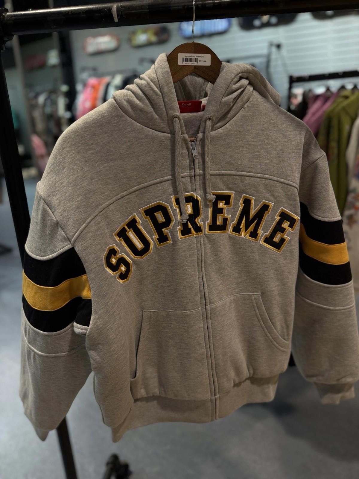 Supreme Supreme Filled Zip Up Hooded Sweatshirt Grey Size Small Size US S / EU 44-46 / 1 - 5 Thumbnail