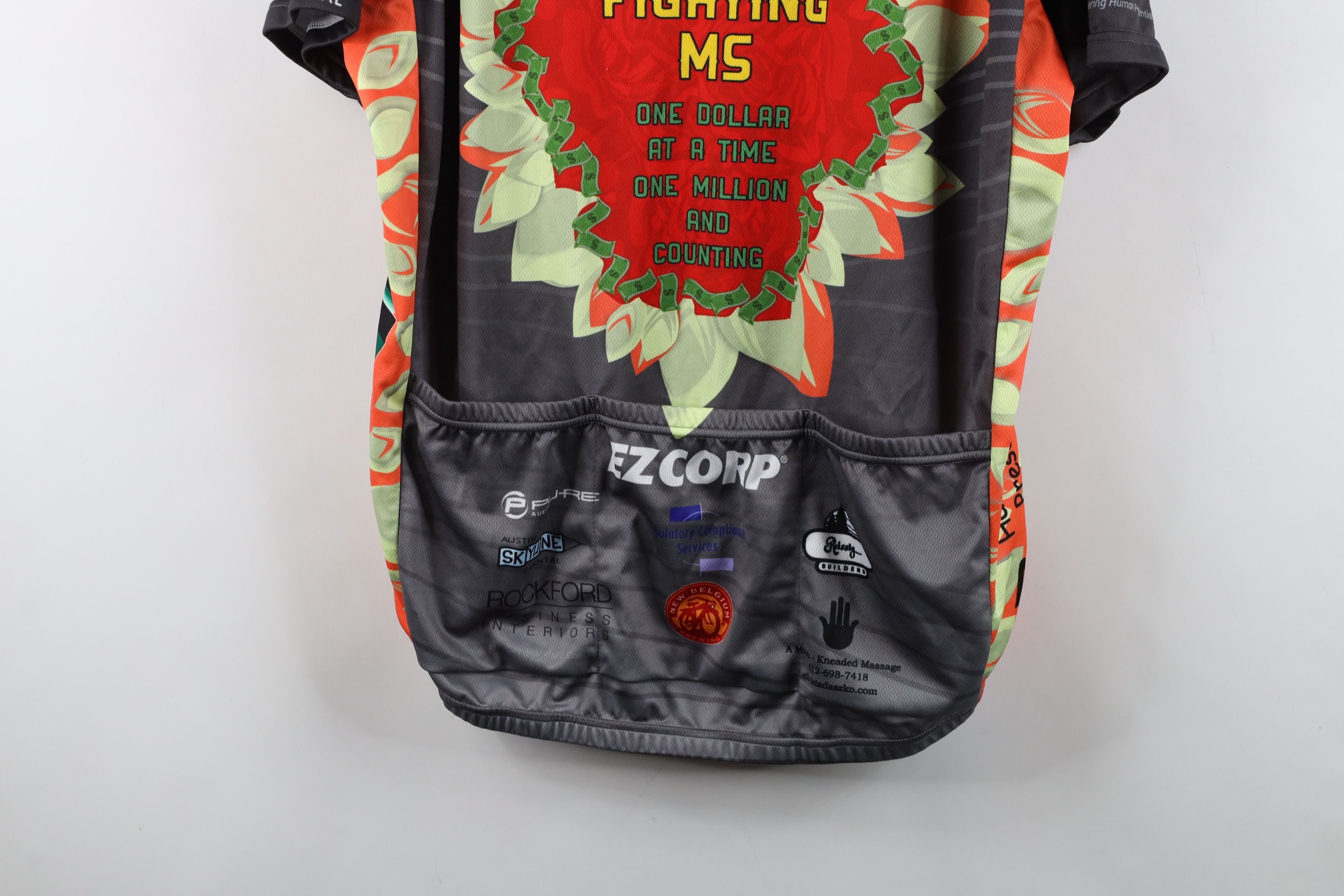 Vintage Primal Tacodeli Bike MS Charity Bicycle Cycling Jersey Shirt Size US XL / EU 56 / 4 - 17 Thumbnail
