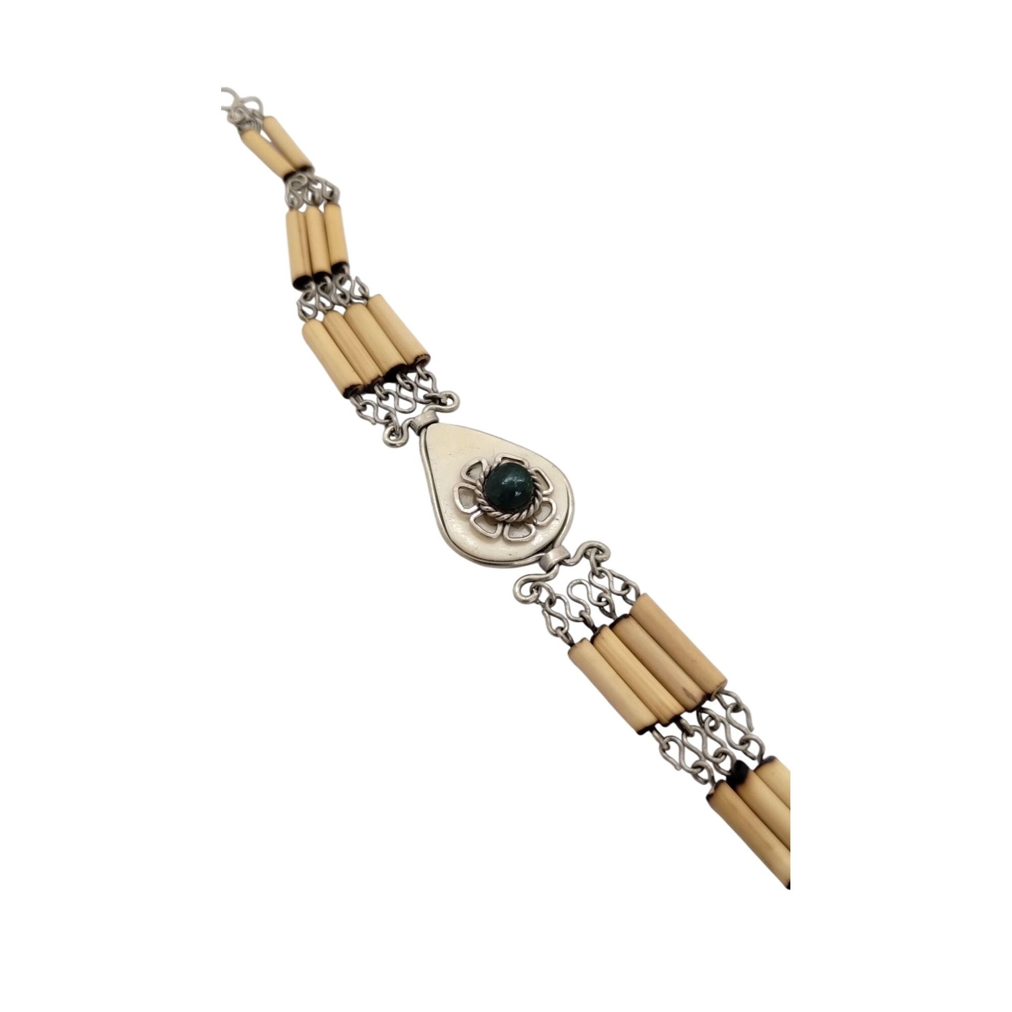 Other Vintage Bohemian Teardrop Link Bracelet with Natural Stone a Size ONE SIZE - 3 Thumbnail
