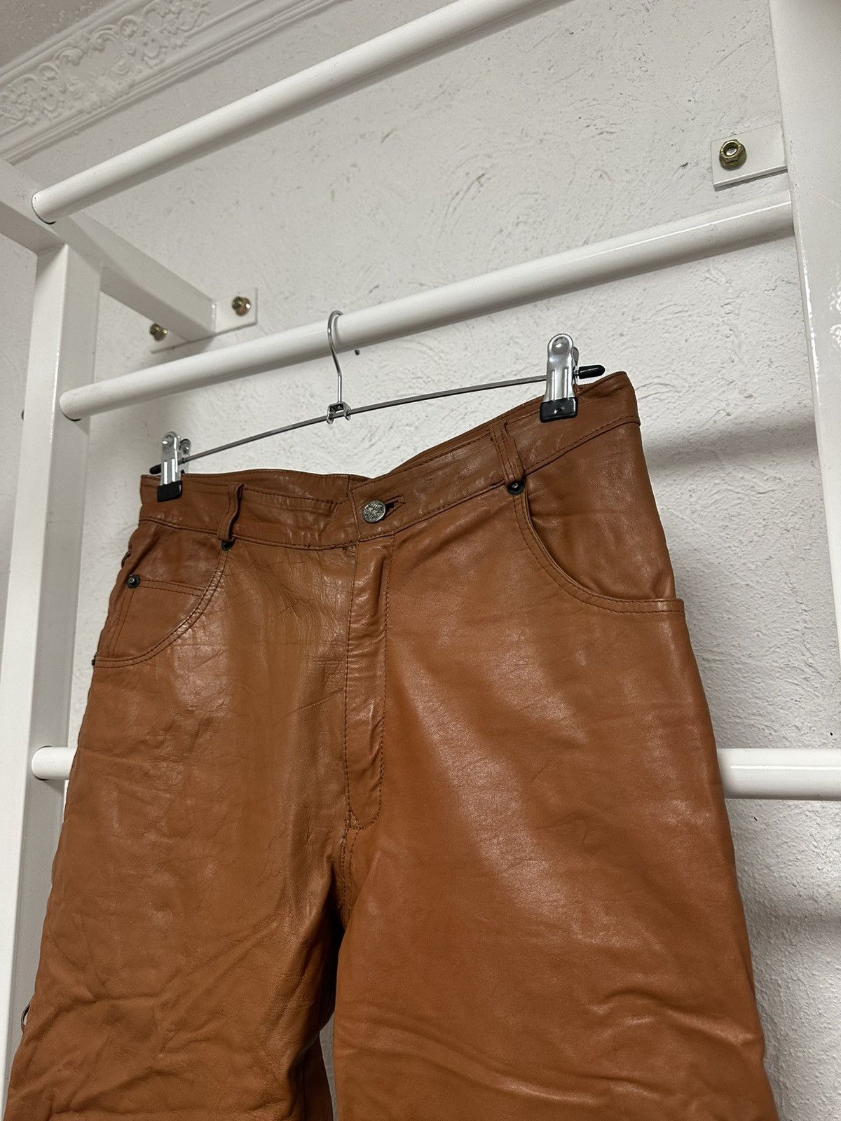 Cowboy Equipment Vintage Cowboy Style Leather Pants Men’s S – Genuine Leather Size US 30 / EU 46 - 3 Thumbnail