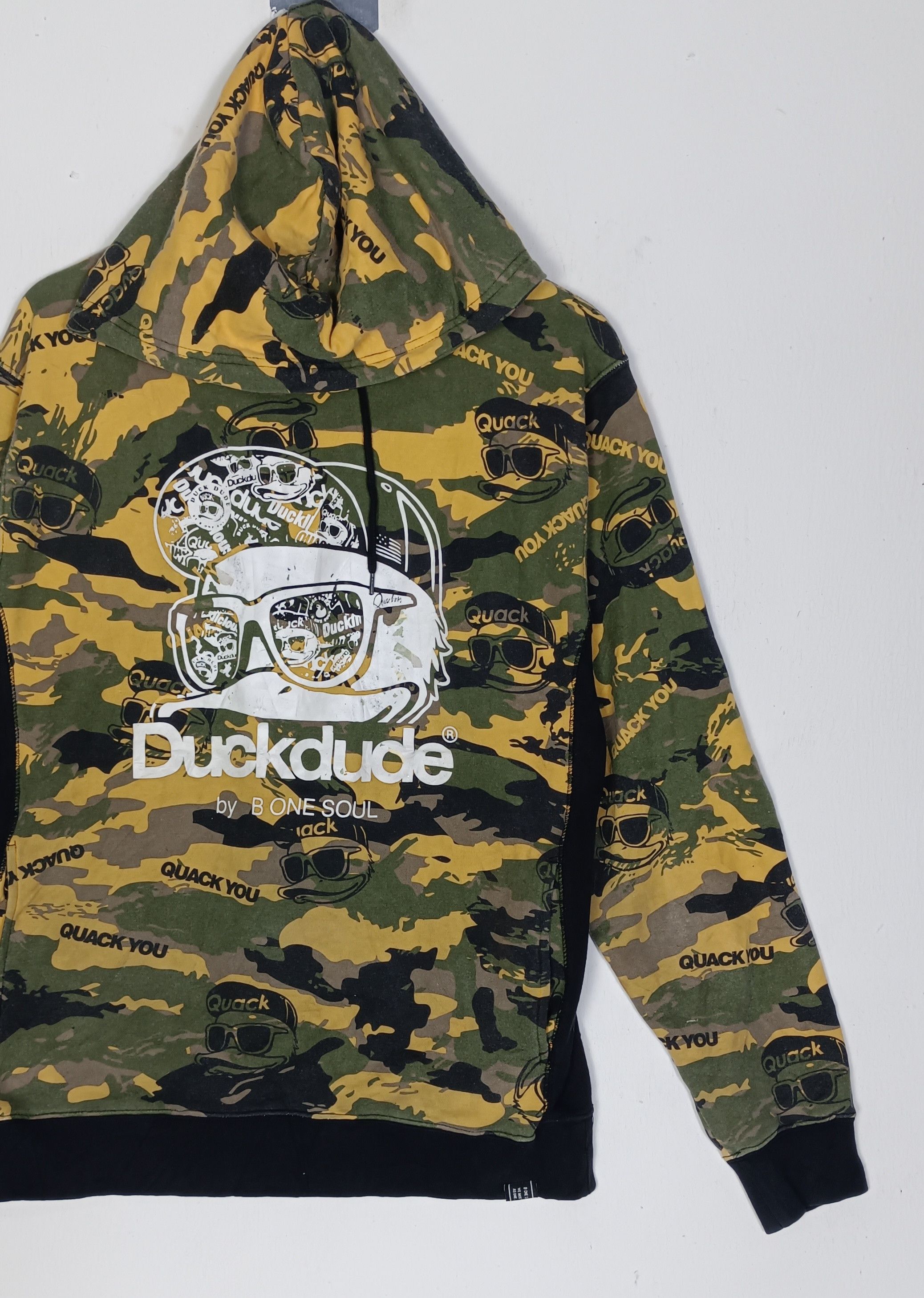 Japanese Brand Duck Dude B One Soul Camo Hoodie Size US L / EU 52-54 / 3 - 3 Thumbnail