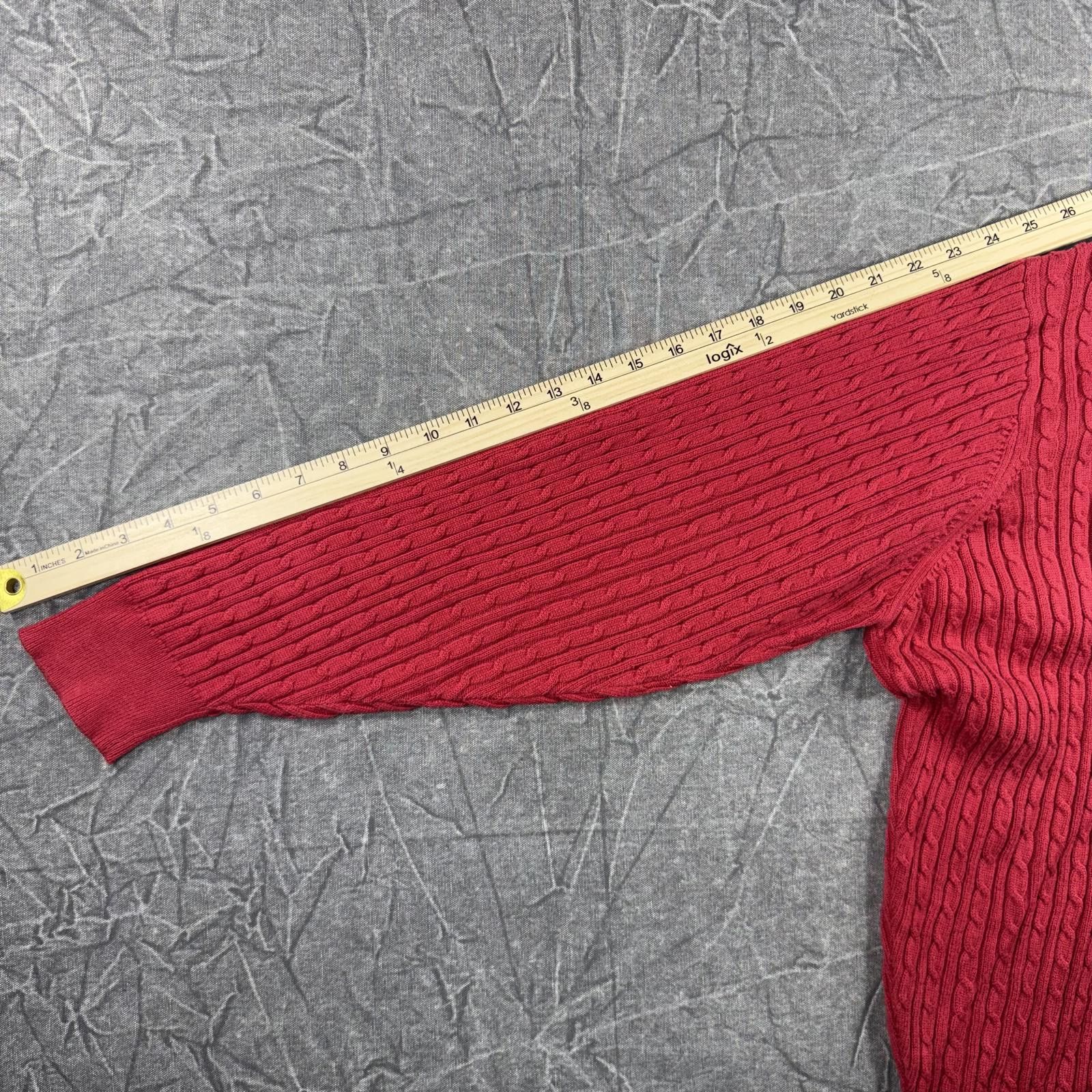 Pendleton Pendleton Sweater Men's L Red 1/4 Zip Fisherman Pima Cotton Size US L / EU 52-54 / 3 - 5 Thumbnail