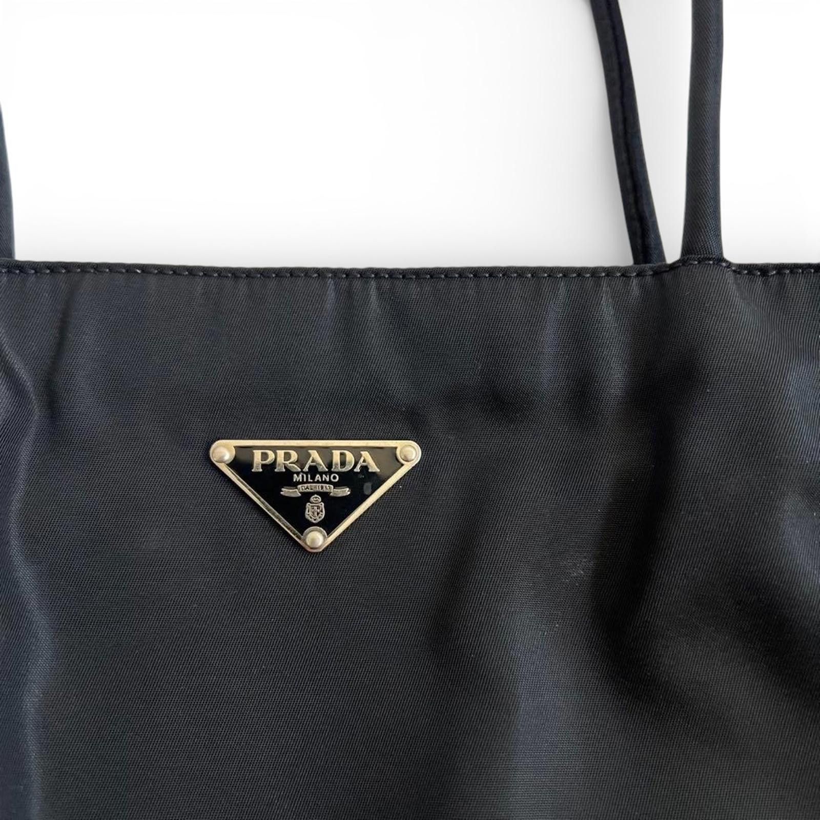 Prada Prada - Black Nylon Tote Bag Size ONE SIZE - 3 Thumbnail