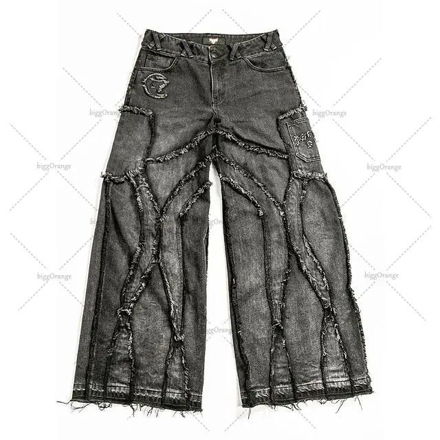 Punk Rock Loose Wide Leg Jean