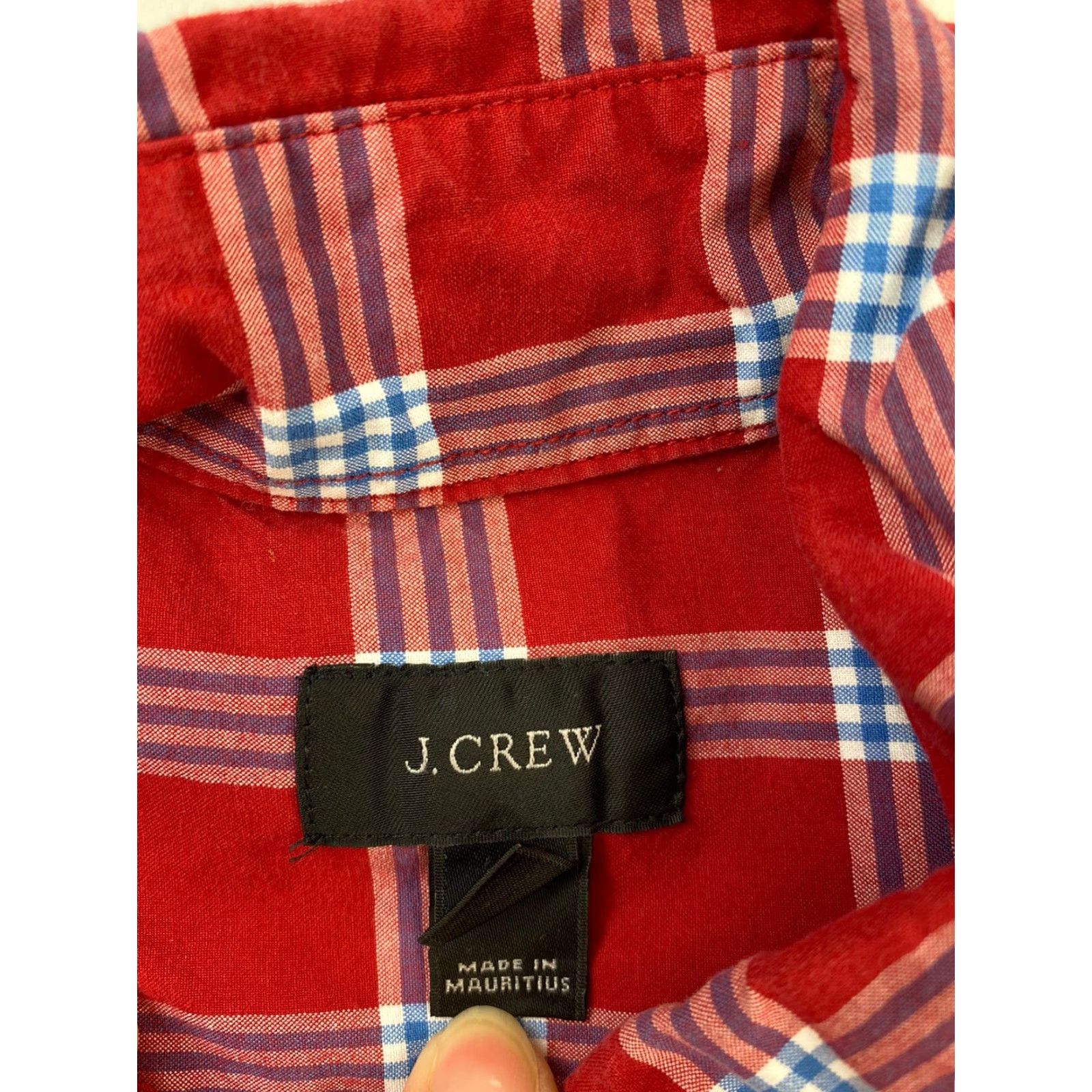 J.Crew VINTAGE J.Crew Shirt Men’s Small Red Plaid Tartan Long Sleeve Button-Down Pocket Men Size US S / EU 44-46 / 1 - 4 Thumbnail