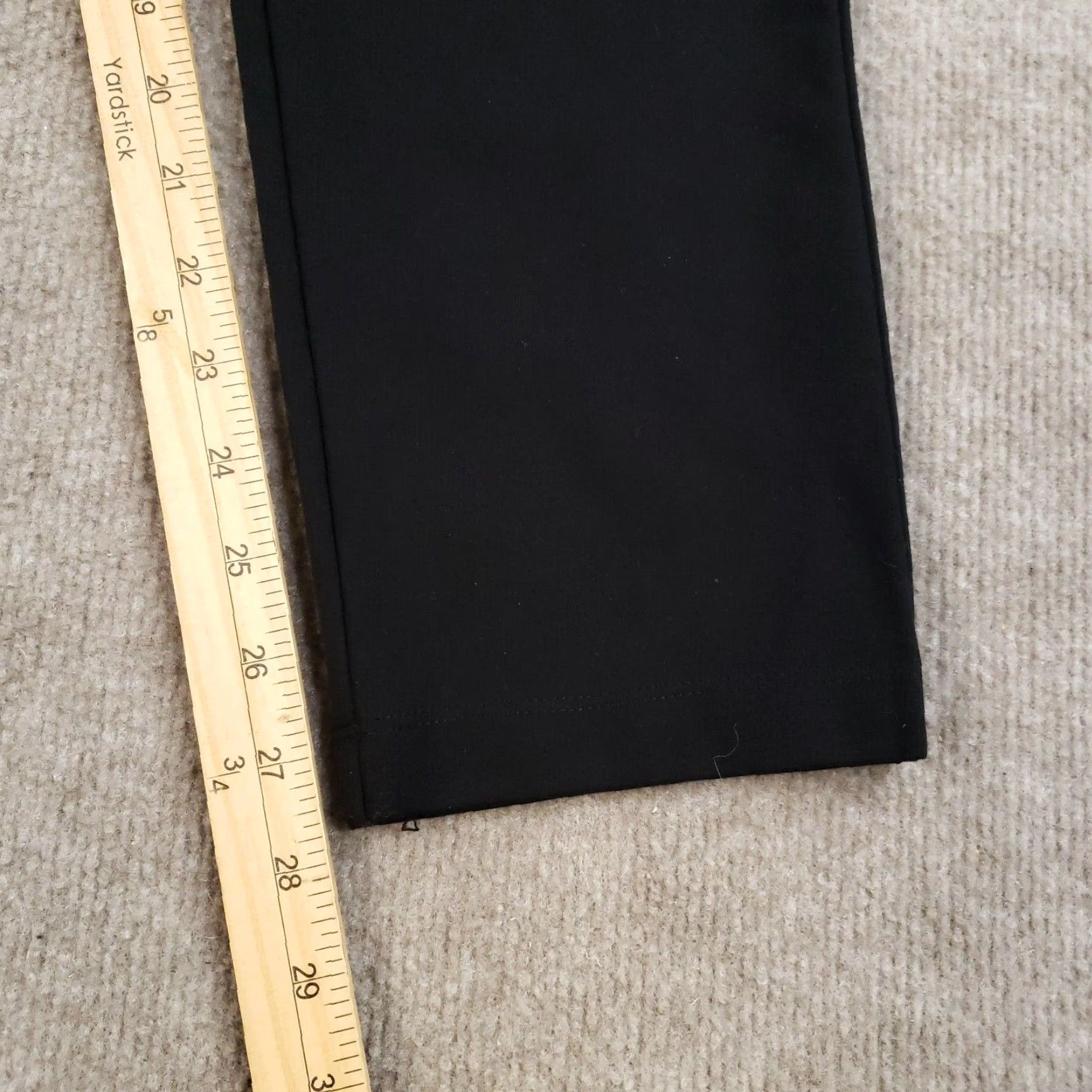 J.McLaughlin J. McLaughlin Pants Adult Size 14 Black Stretch Straight Chino Casual Knit 27in Inseam Women Size 34" / US 12 / IT 48 - 3 Thumbnail