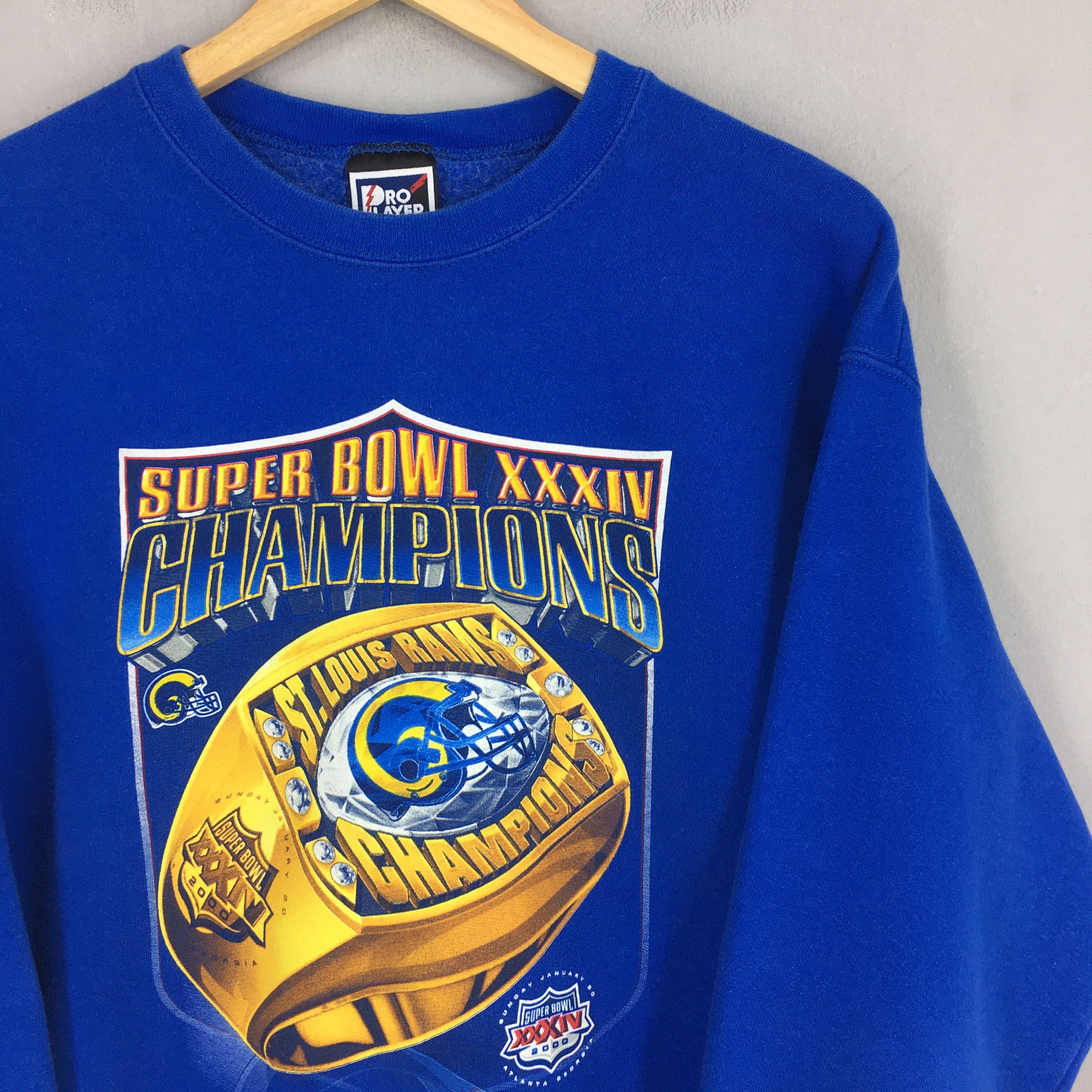 NFL × Vintage Vintage St. Louis Rams Football NFL Sweatshirt Large Size US L / EU 52-54 / 3 - 2 Thumbnail