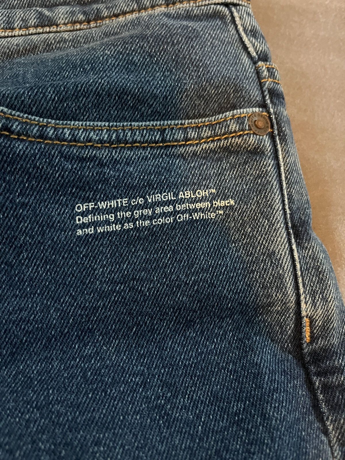 Off-White Off-White Blue Denim Pre Virgil Death Size US 34 / EU 50 - 3 Thumbnail