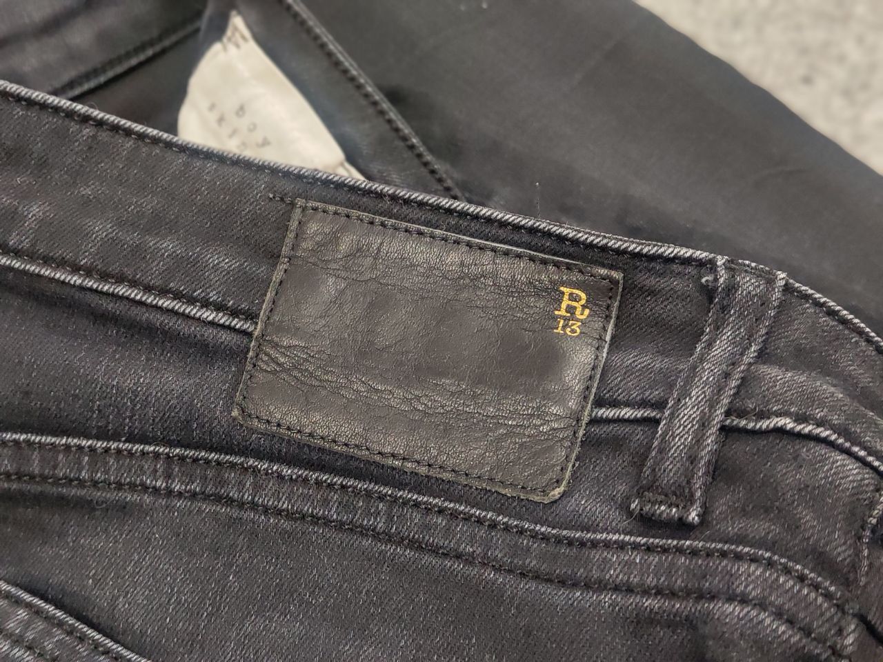 R13 R13 Design Boy Skinny Howell Light Faded Denim Jeans Size 27" / US 4 / IT 40 - 5 Thumbnail