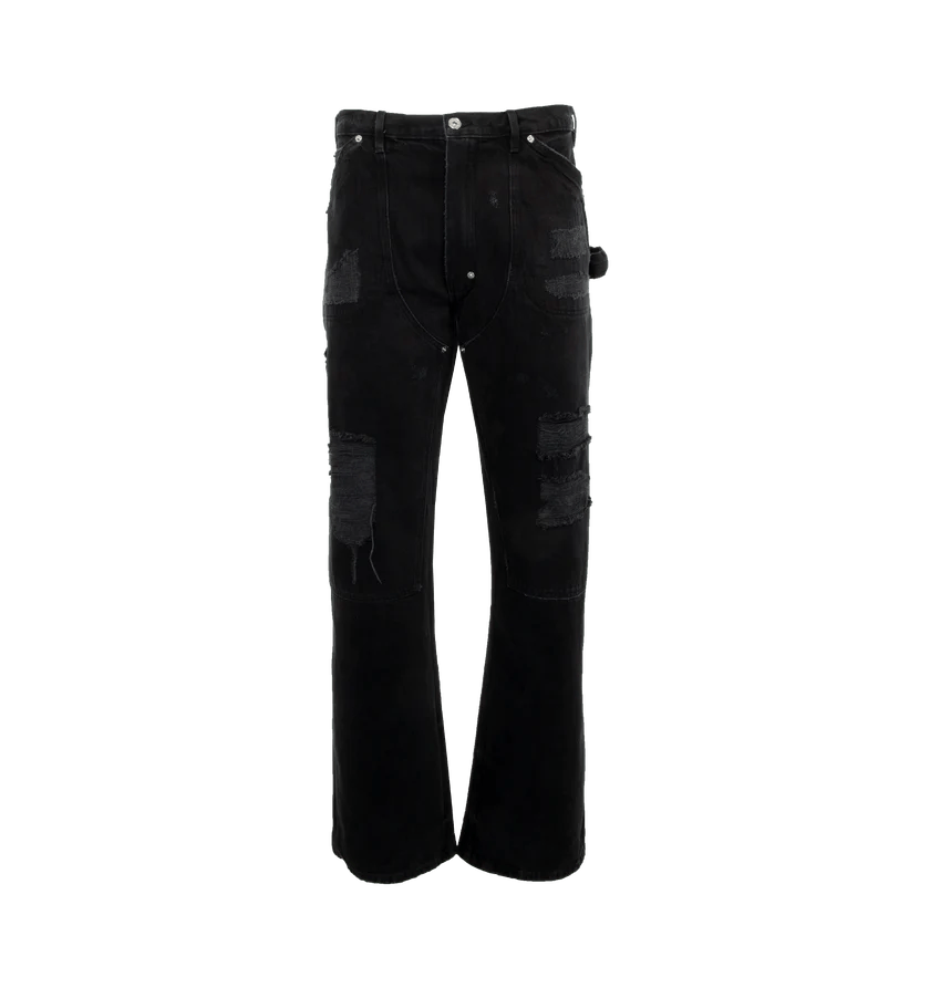 Gallery Dept. o1h1sh10525 Branko Carpenter Trousers in Black Size US 36 / EU 52 - 1 Thumbnail